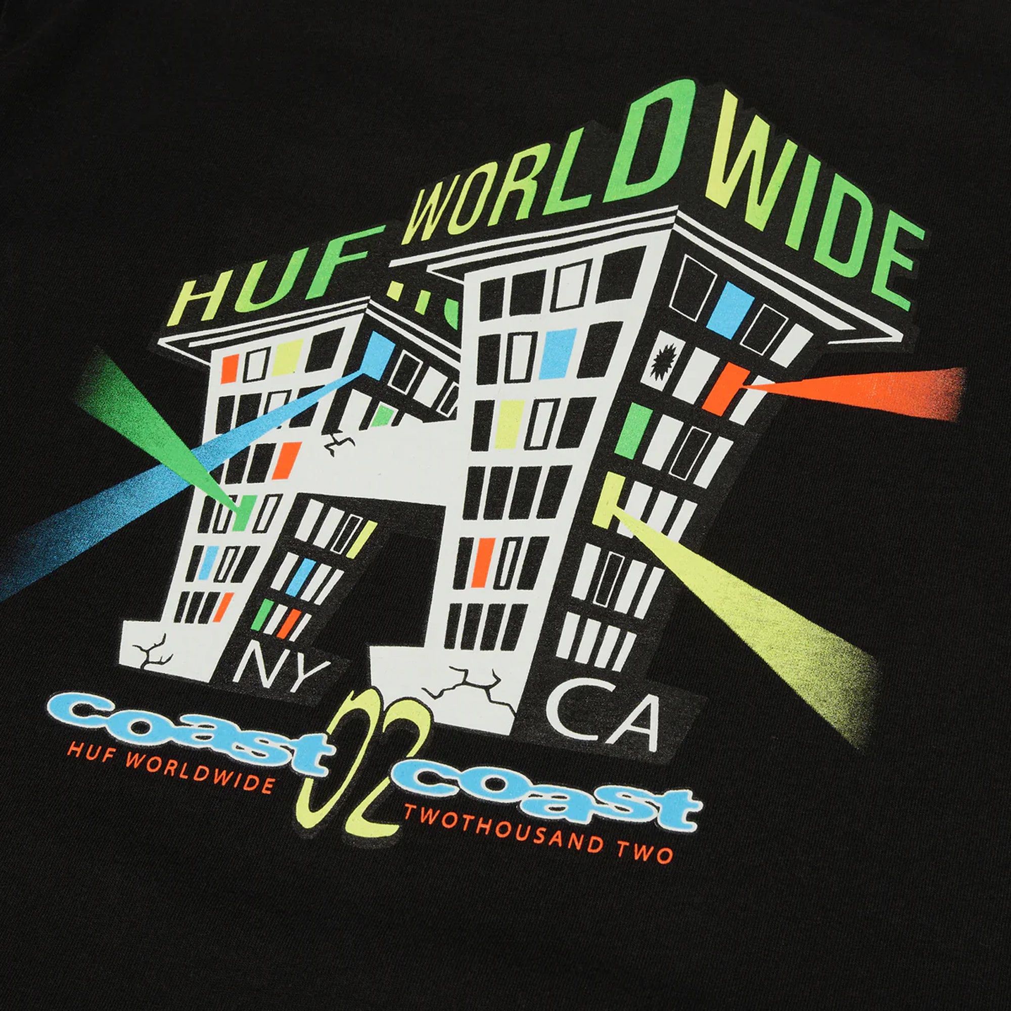 Huf | Club House T-shirt { Black - view 2