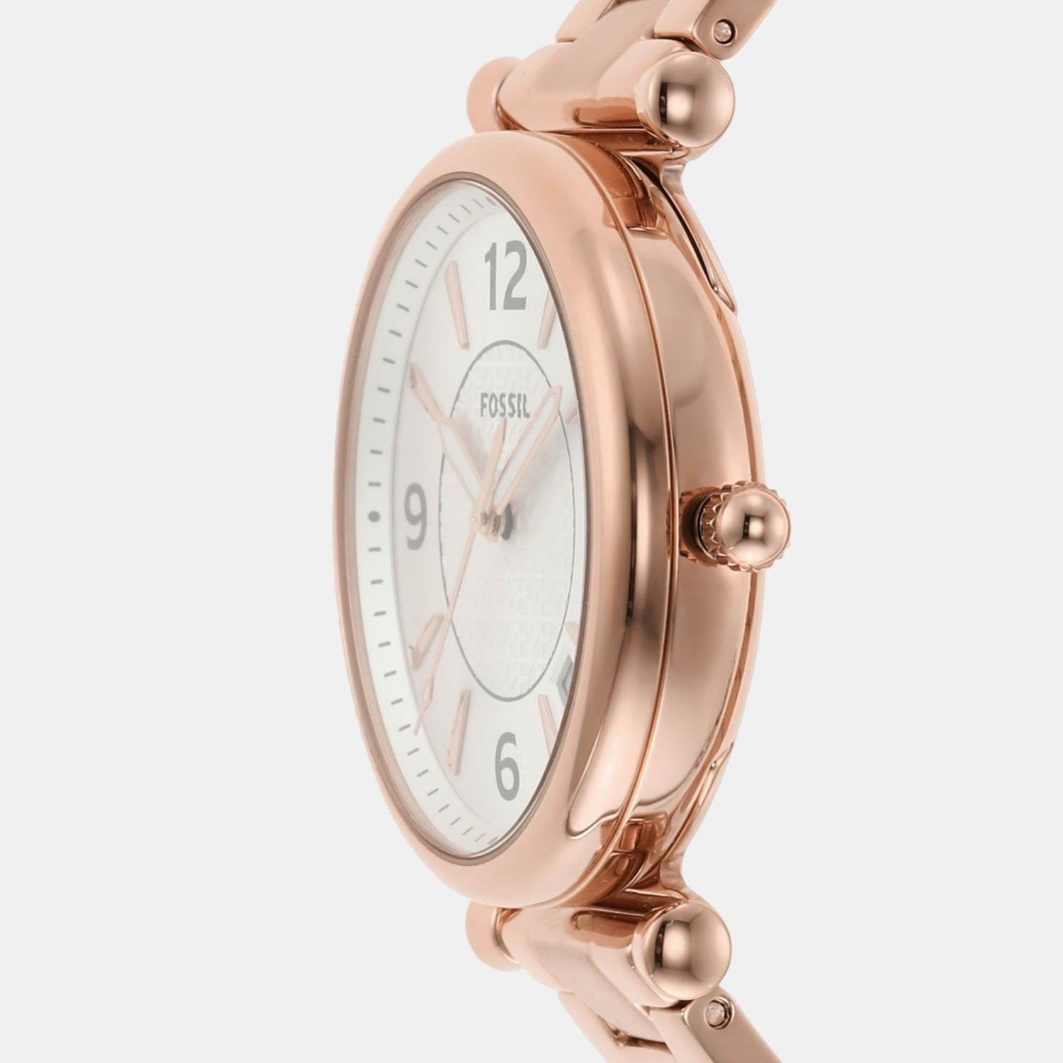 Fossil Carlie Women Quartz Silver Dial Analog Stainless Steel Watch ES5158 - view 2