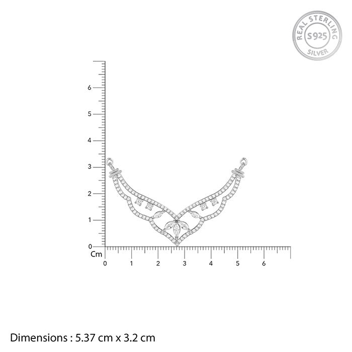 GIVA Jewellery Silver Crown Mangalsutra - view 5