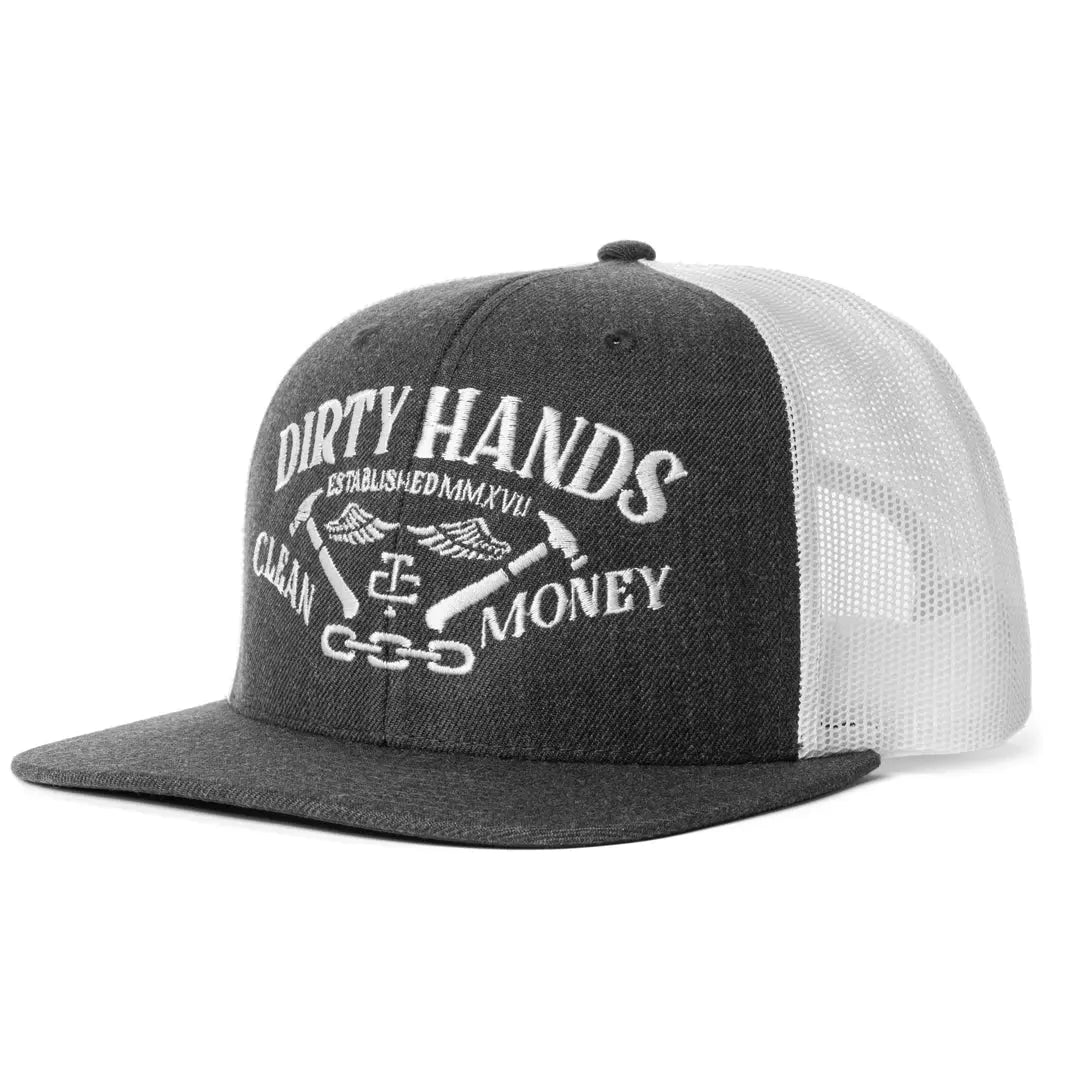 Radial Catena Snapback Hat – Charcoal White