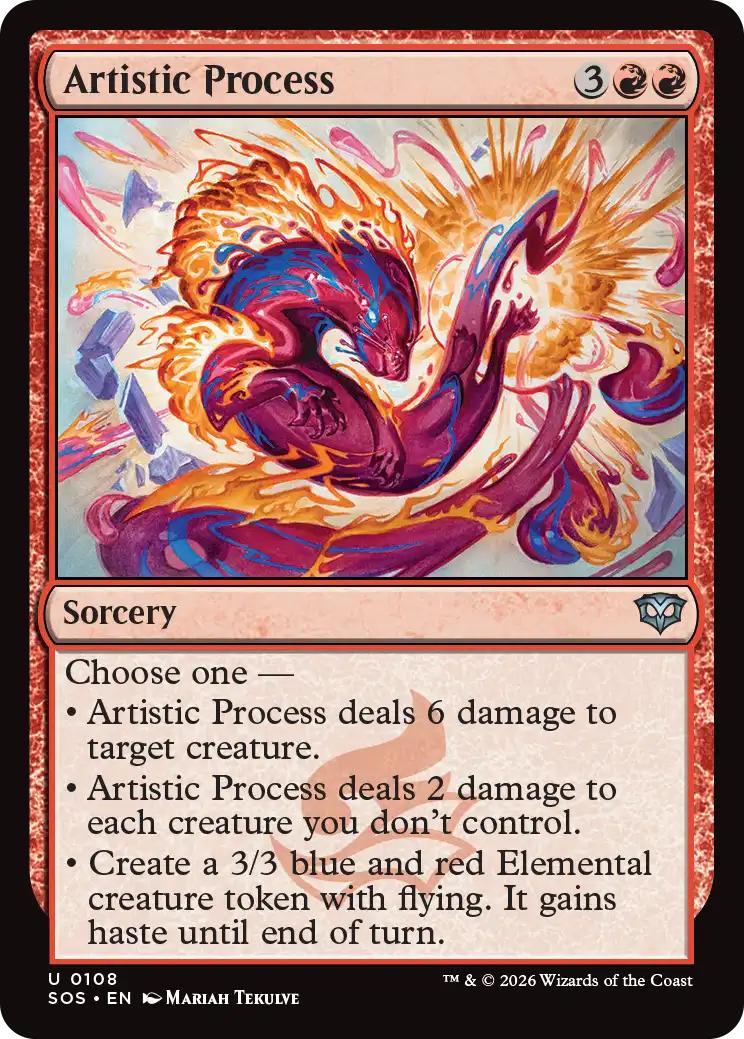 Artistic process 108 – Magic Artistic Process [108] [Secrets of Strixhaven] [Non-Foil]