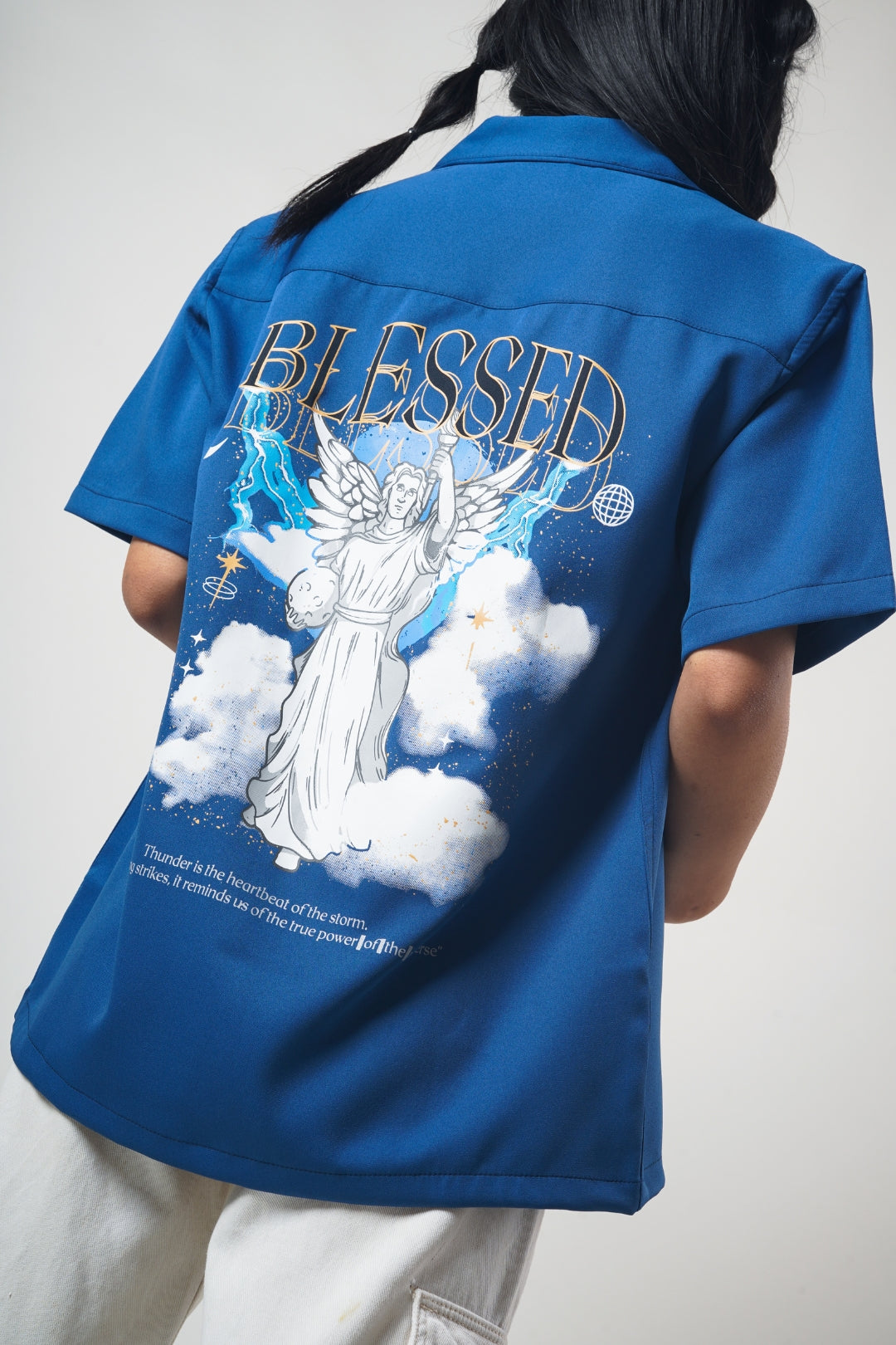 Cerise Clothing Wings Of Grace Bowling Shirt - view 3