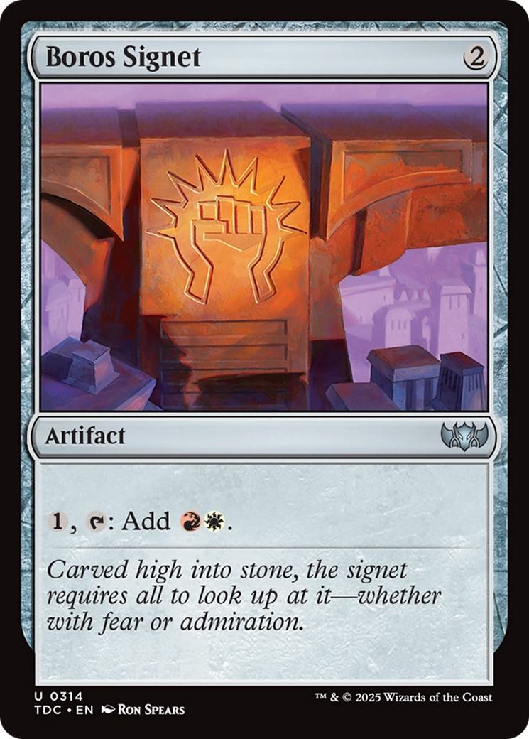 Boros signet 314 – Magic Boros Signet [314] [Tarkir: Dragonstorm: Commander] [Non-Foil]