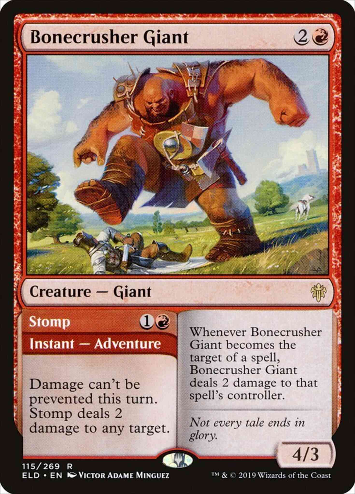 Bonecrusher giant stomp – Magic Bonecrusher Giant // Stomp [115] [Throne of Eldraine] [Non-Foil]