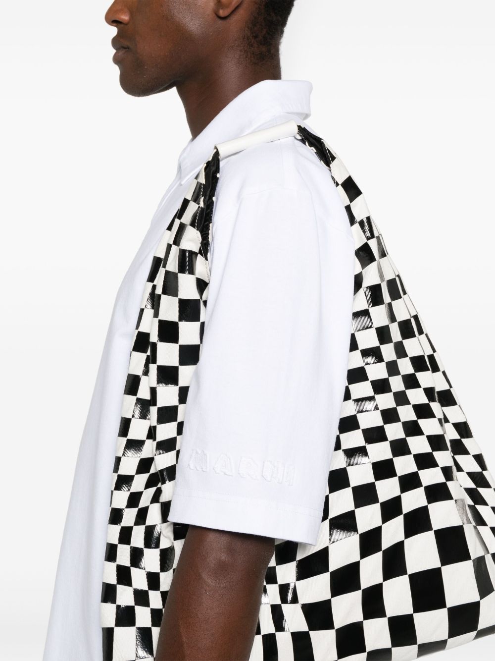 Marni logo-patch polo shirt – Cotton 100% - view 3