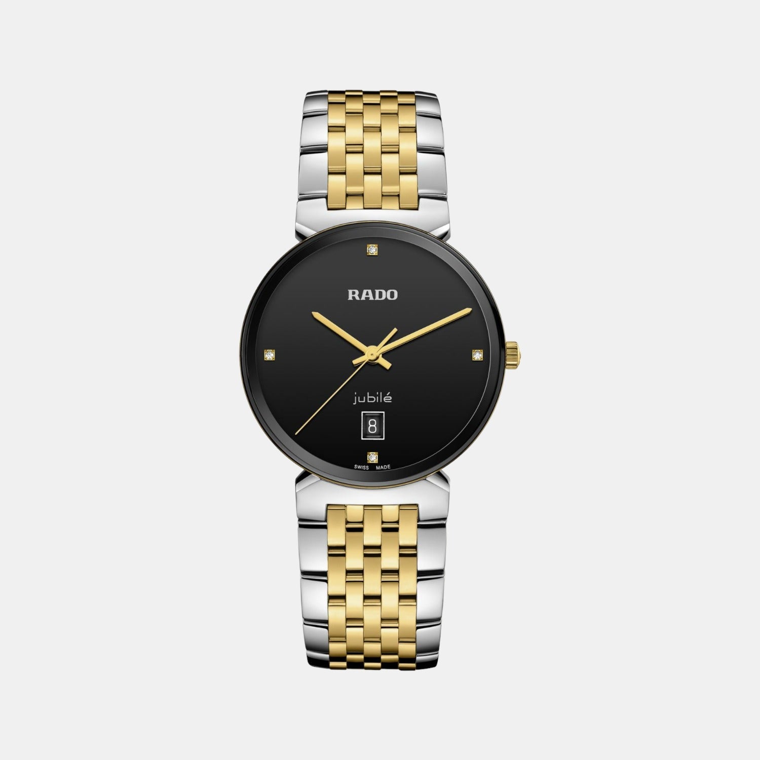 Rado Florence Unisex Quartz Black Dial Analog Stainless Steel Watch R48912703