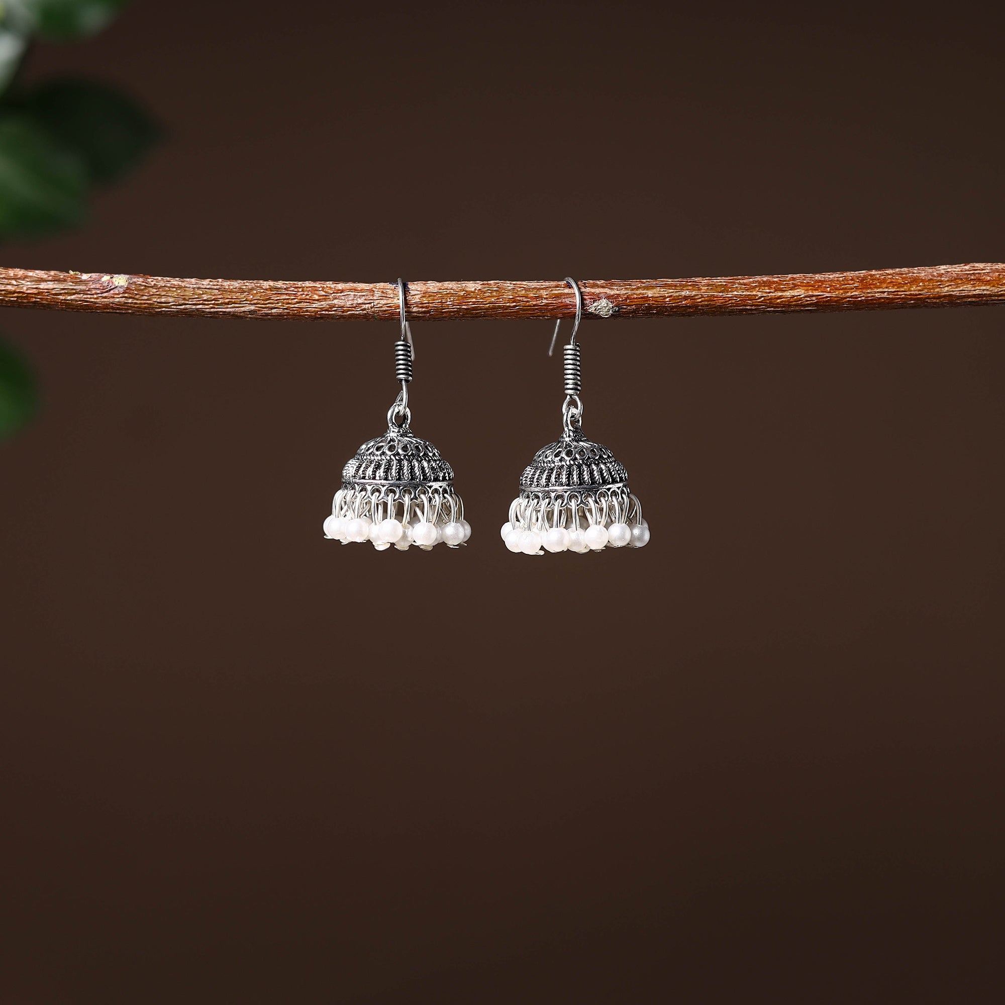 JALPARI Aqsa Handcrafted GS Beaded Jhumki Earrings