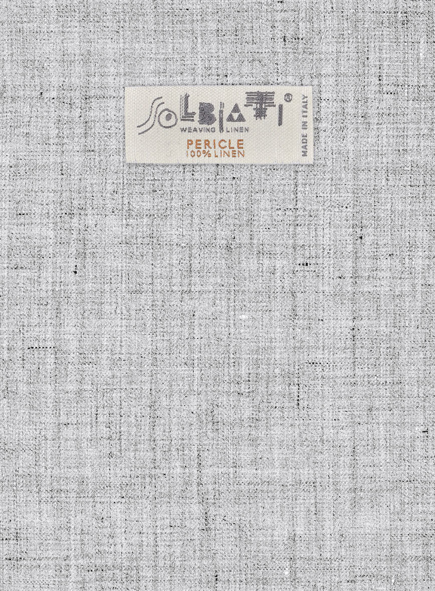 StudioSuits Solbiati Haze Gray Linen Suit - view 7