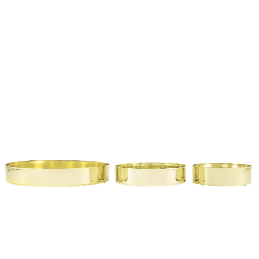 FiftyFlowers Gold Flower Design Tray