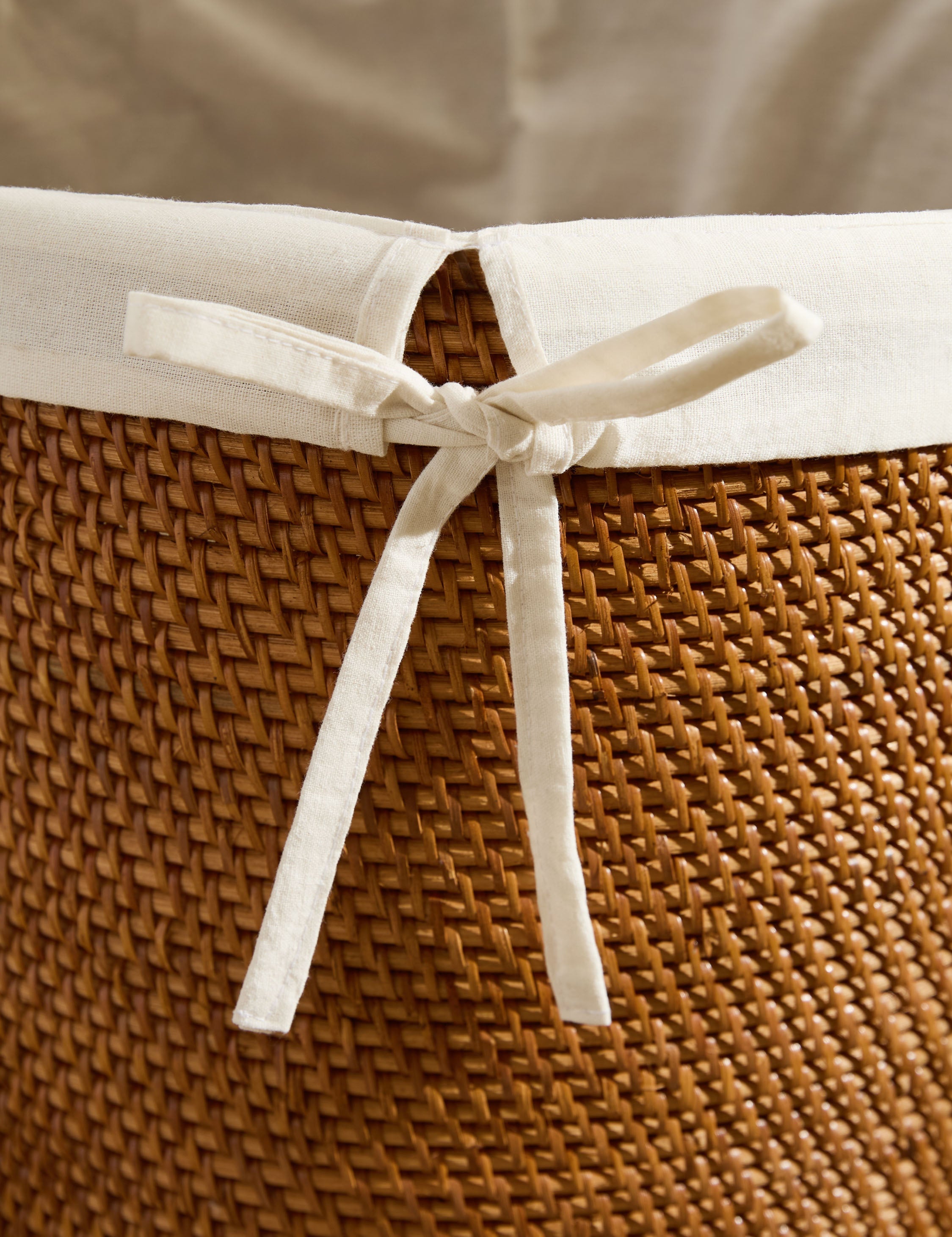 Lulu and Georgia Tyna Rattan Lidded Hamper – Natural - view 6