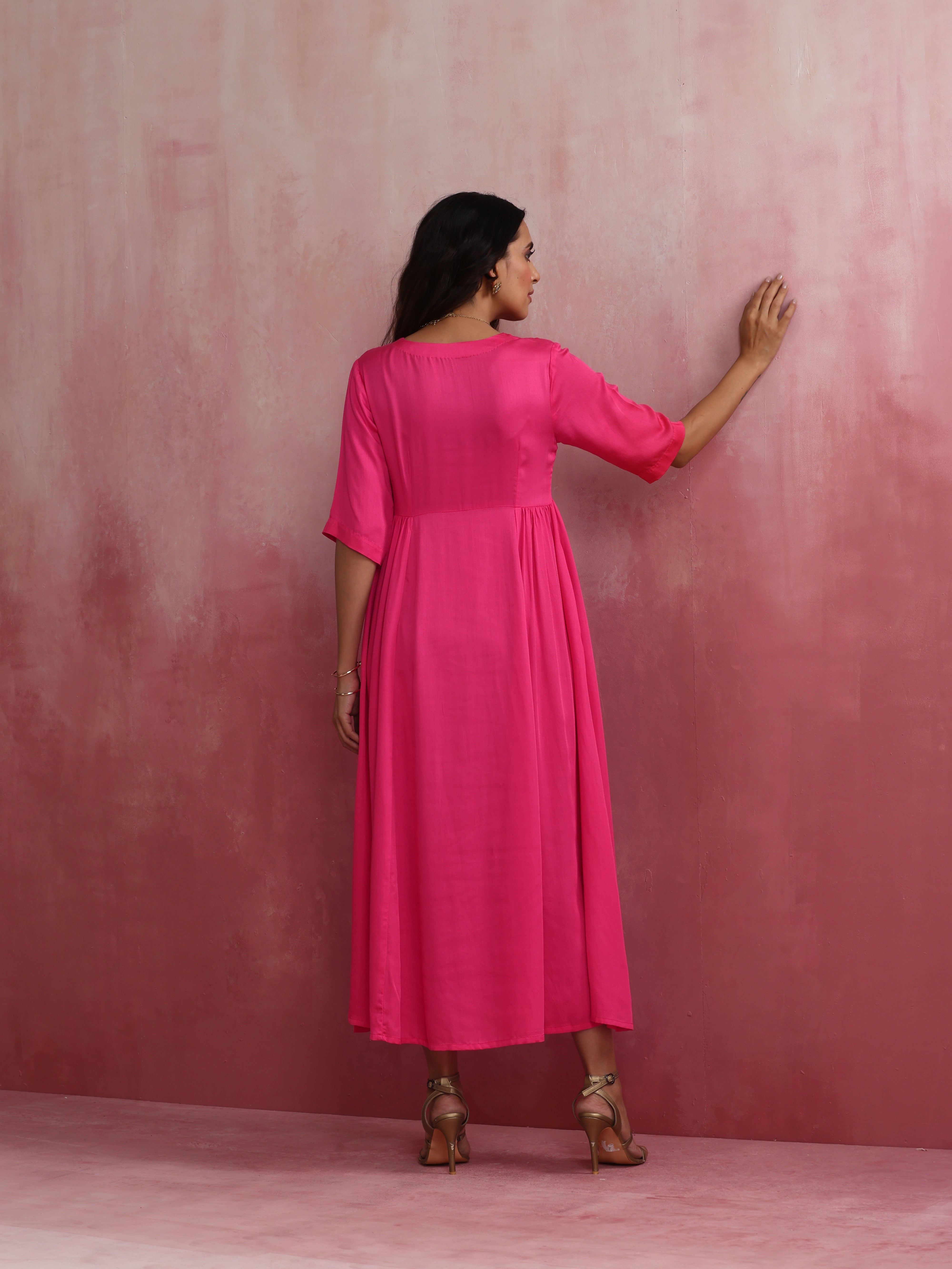 trueBrowns Modal Pink Dress - view 6