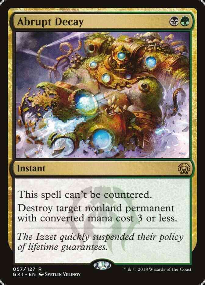 Abrupt decay 57 – Magic Abrupt Decay [57] [GRN Guild Kit] [Non-Foil]