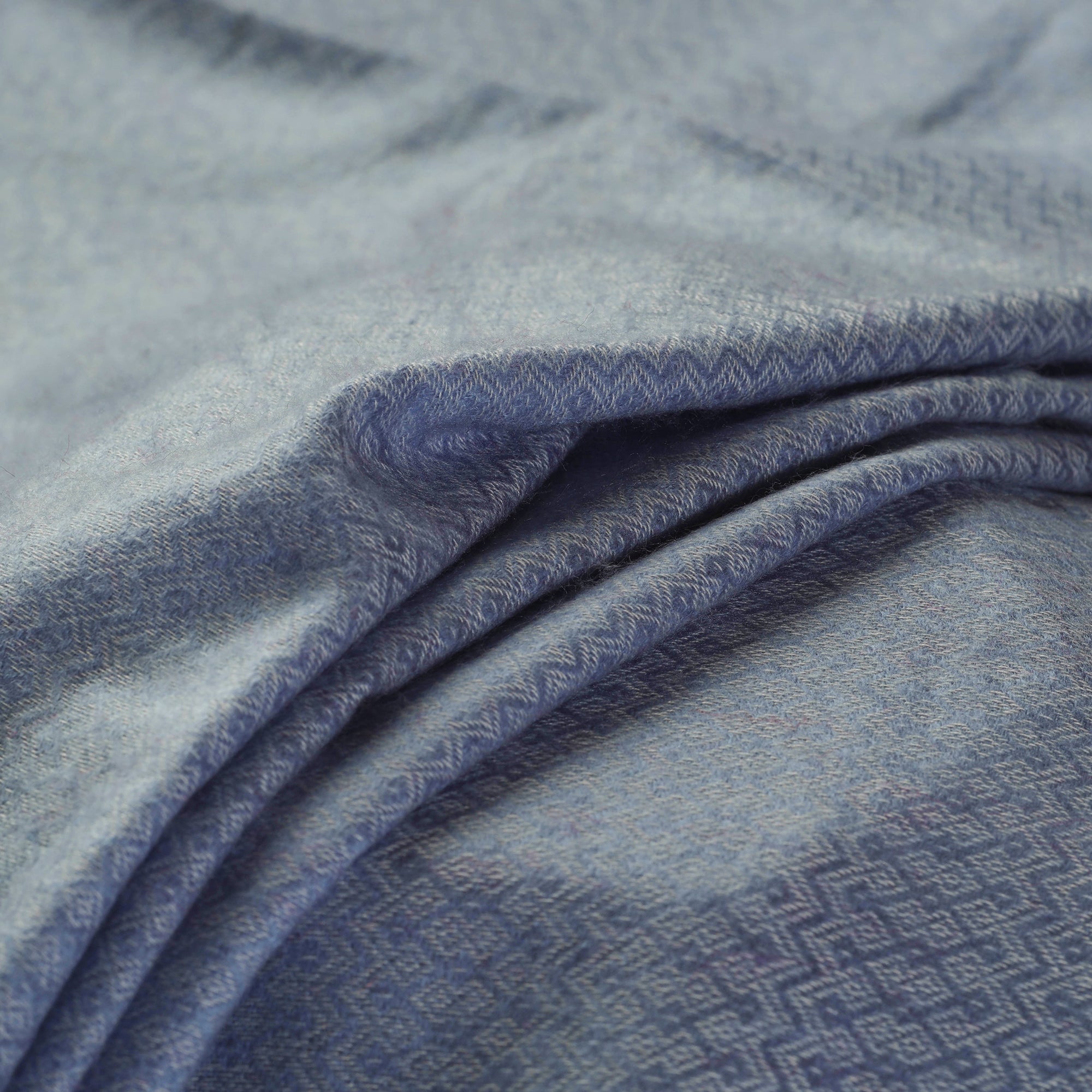ITOKRI CRAFTS INITIATIVE Blue - Acrylic Fine Wool Fabric 38