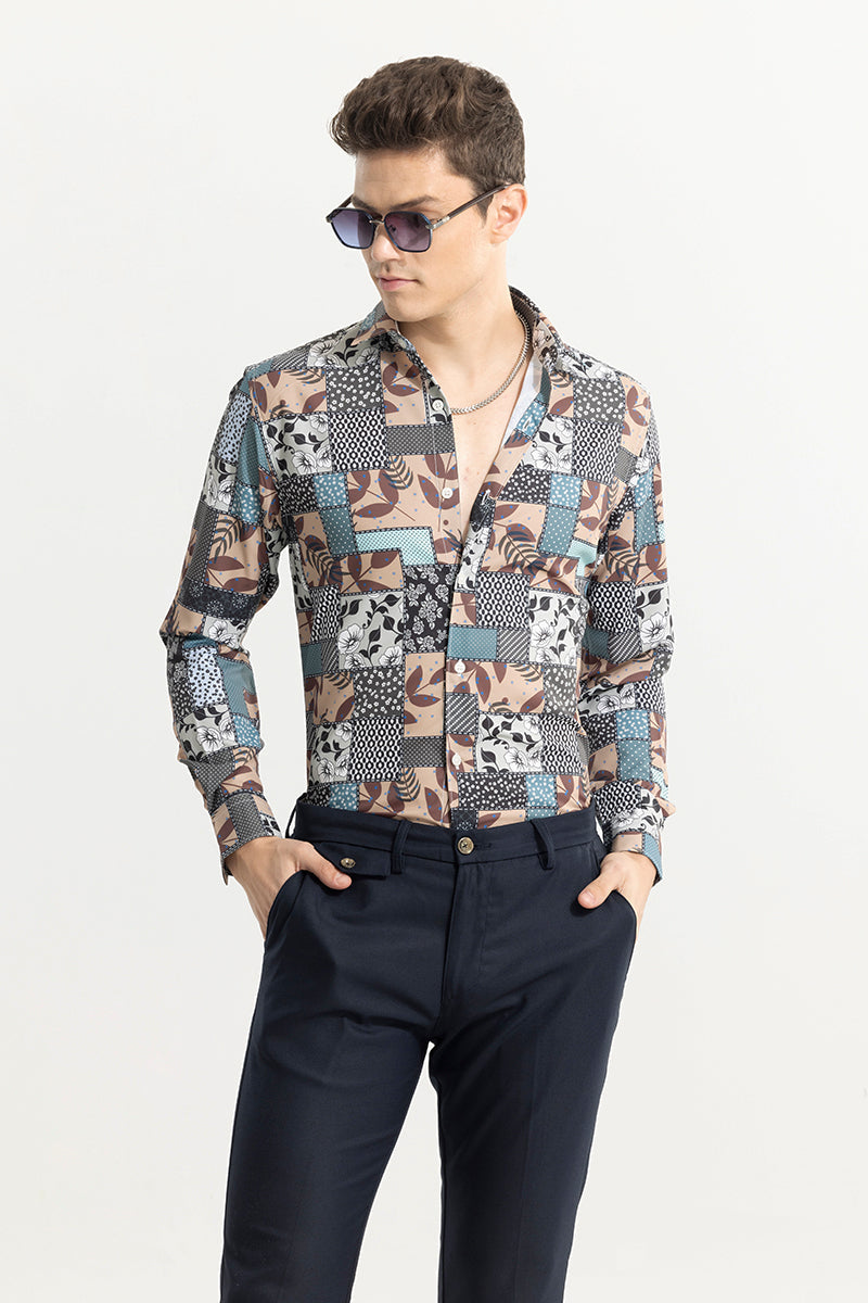 SNITCH Blossom Balance Beige Shirt