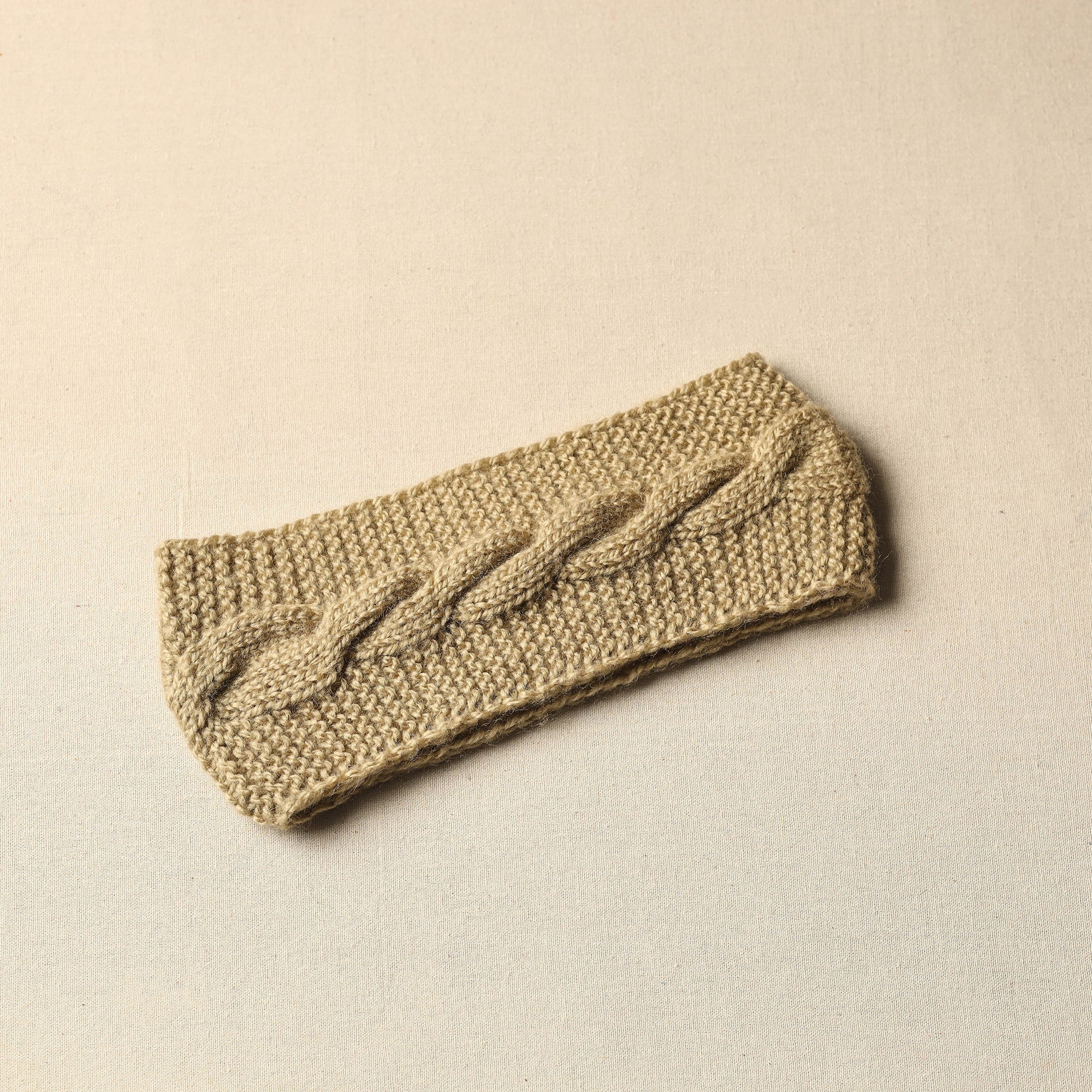 KILMORA Brown - Kumaun Hand Knitted Woolen Warm Headband 09