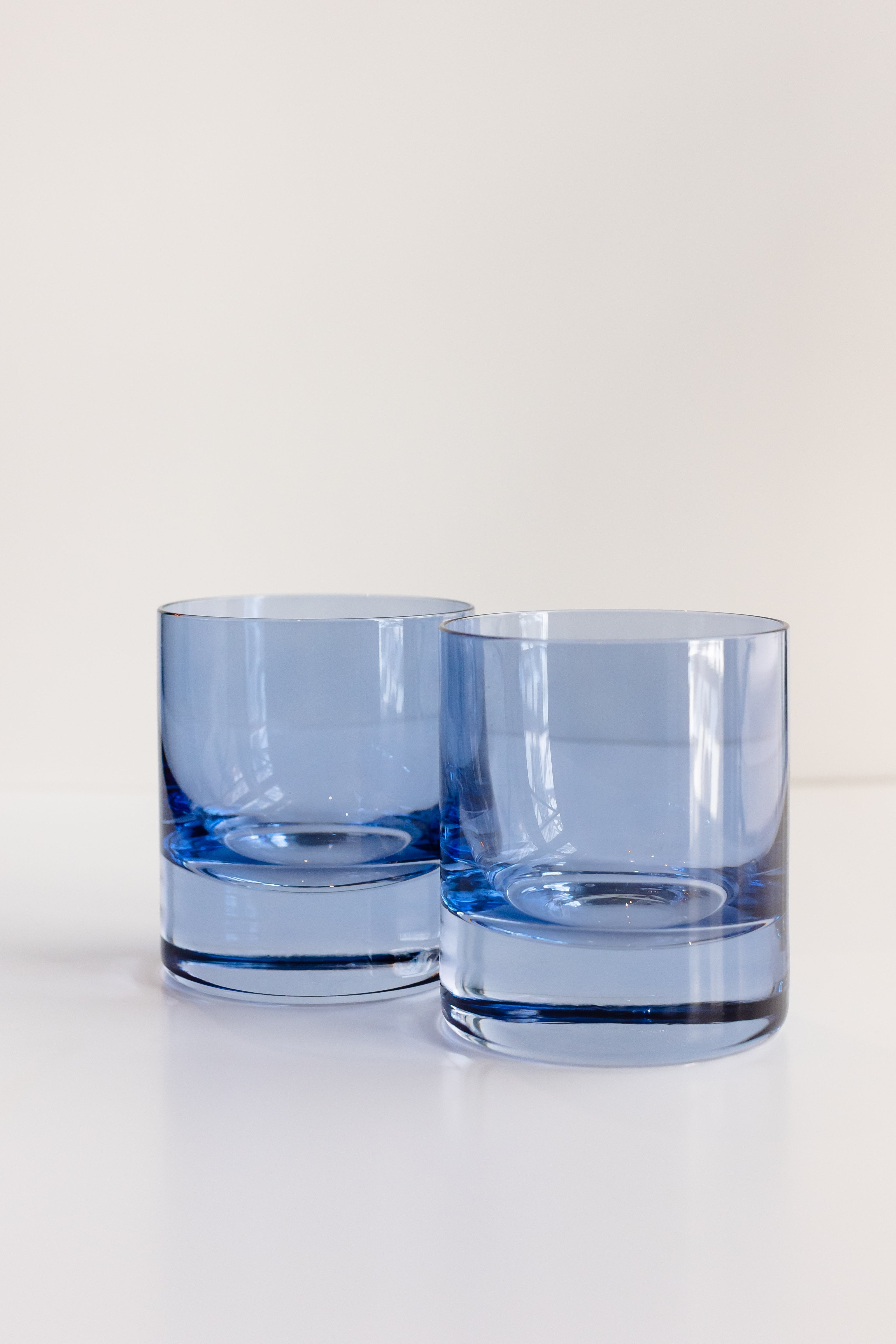 Estelle Colored Glass Estelle Colored Rocks Glass - Set of 2 {Cobalt Blue}