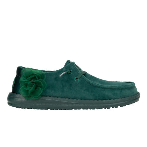 HEYDUDE shoes Wendy Velvet Rosette - Green – Women's - view 8