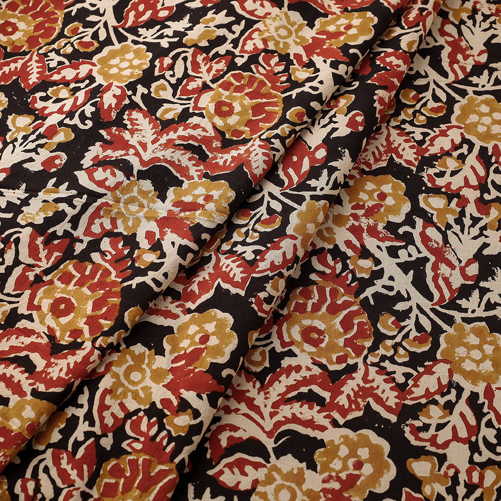 BAGRU DABU PRINTS Black - Bagru Block Print Pure Cotton Fabric - view 2