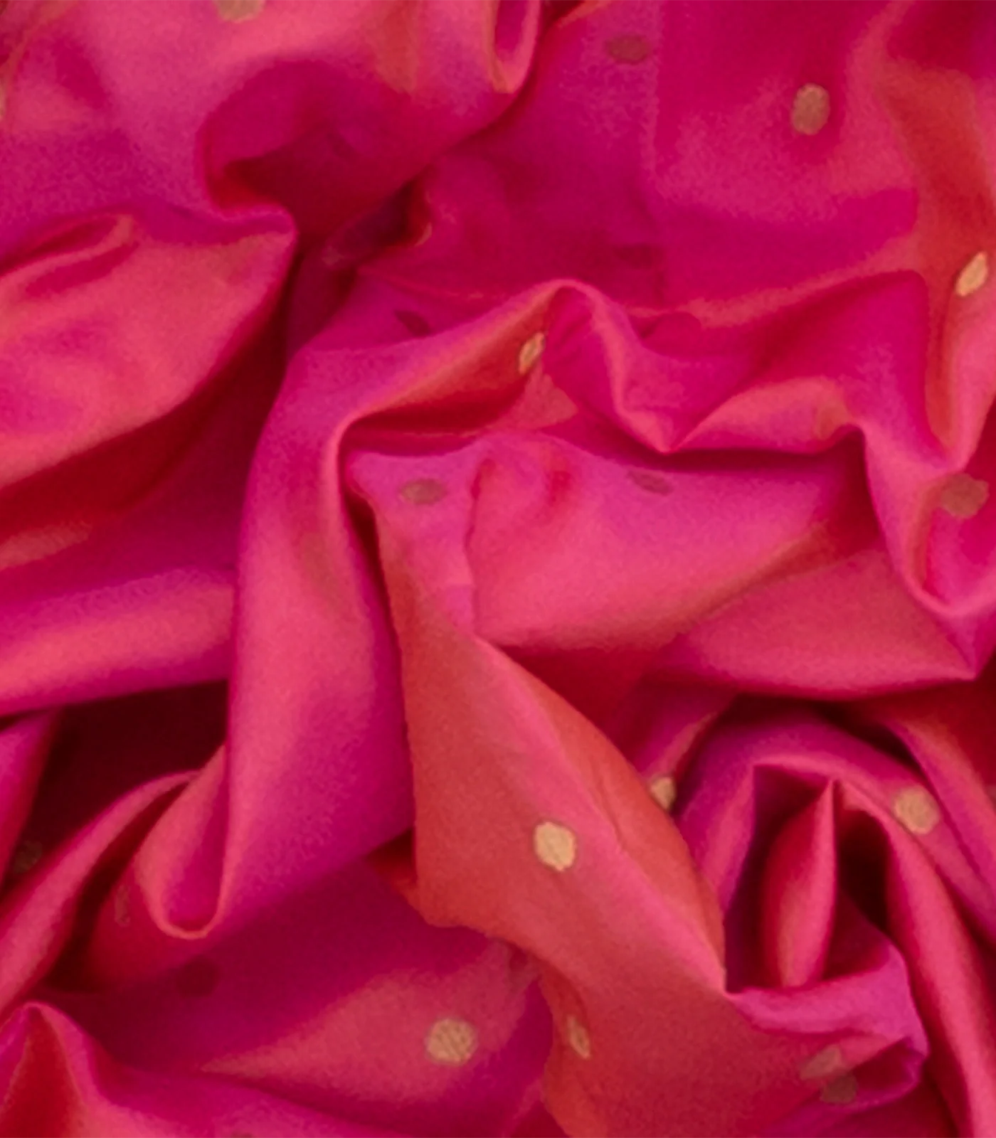 RmKV Bubble Gum Pink Handloom Banarasi Silk Saree With Moghul Flower Motifs-BubbleGum Pink - view 3