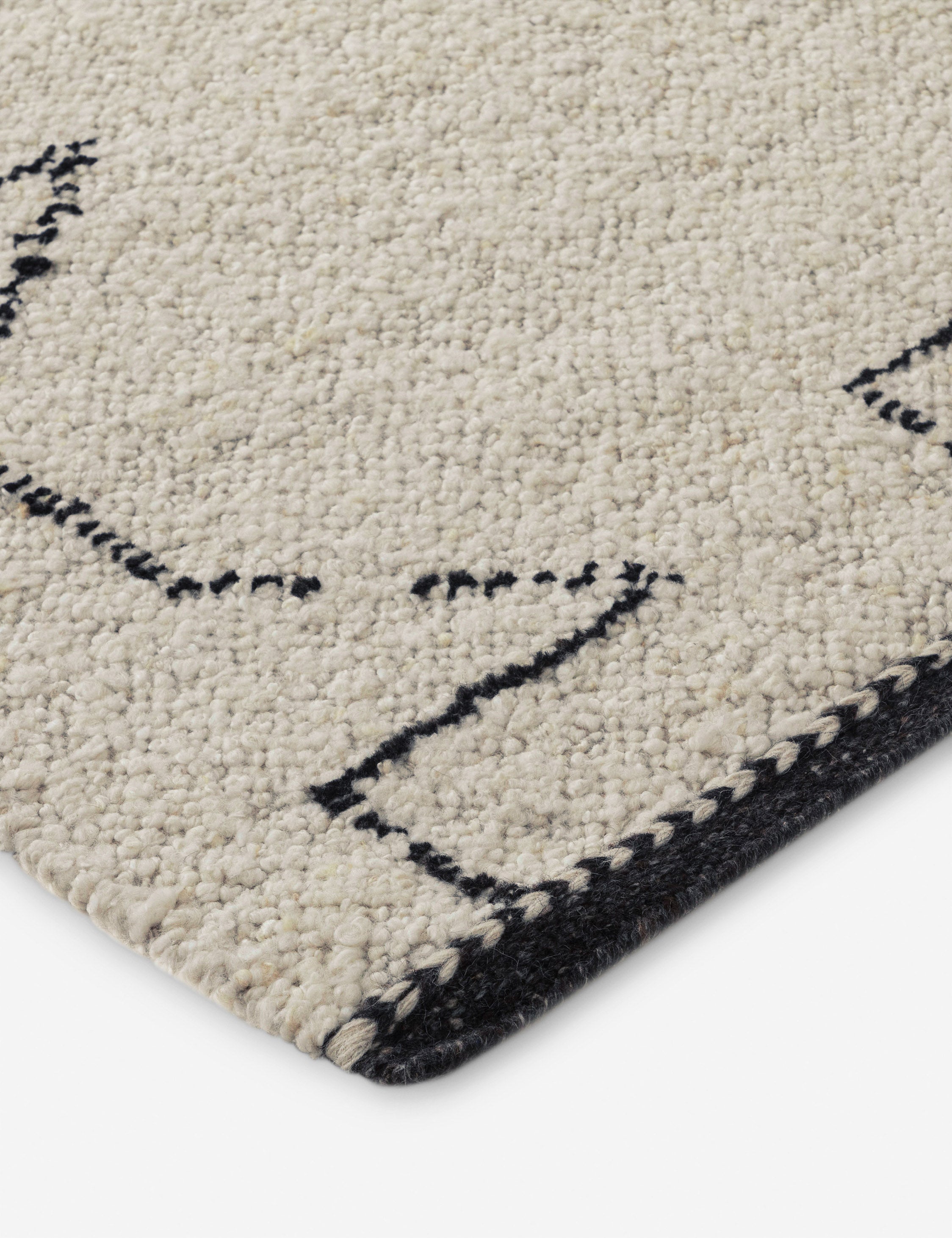 Lulu and Georgia Ciera Flatweave Wool Rug – White - view 5
