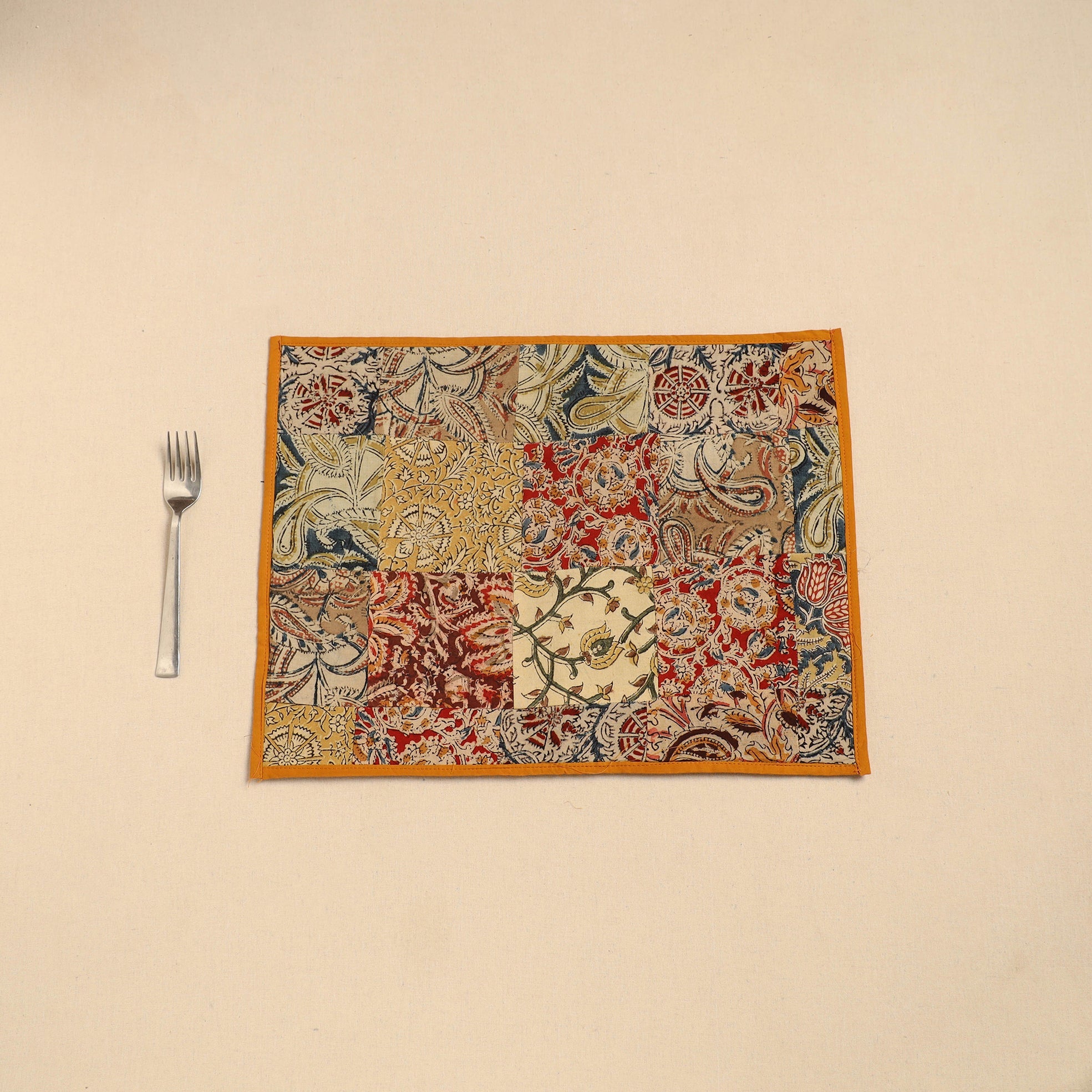 NOORI BAZAR Handcrafted Cotton Patchwork Table Mat 01 - view 2