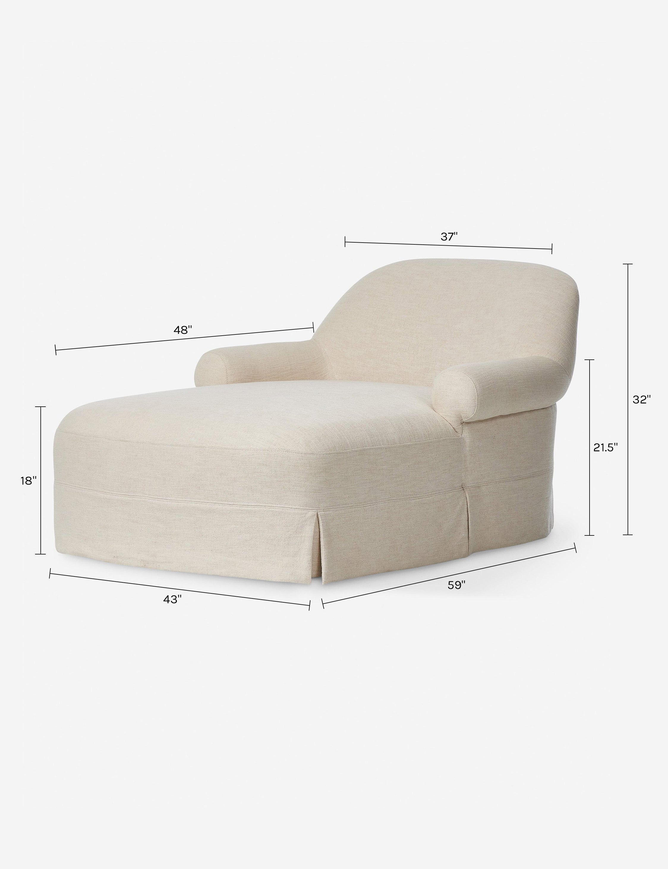Lulu and Georgia Arden Chaise by Amber Lewis x Four Hands - view 10
