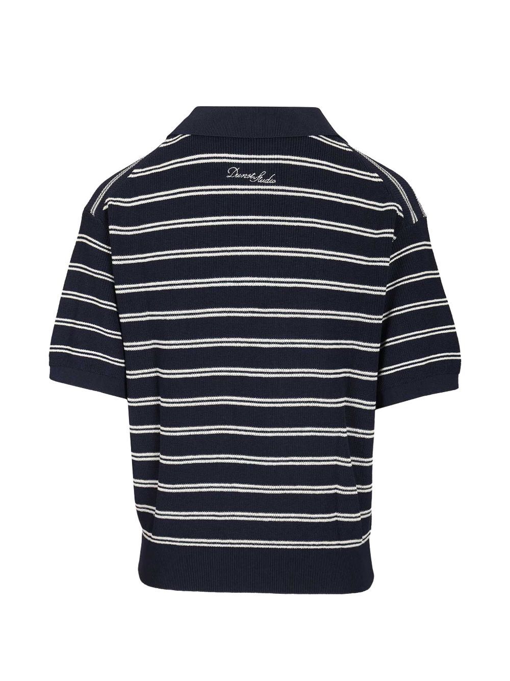 Dunst Cotton blend striped polo shirt - view 5