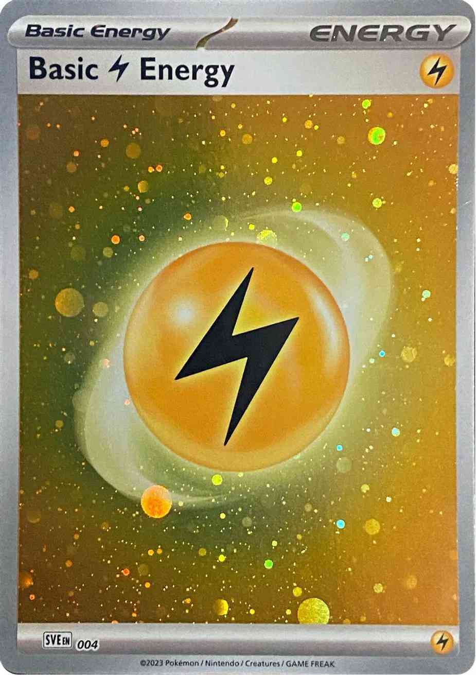 Pokémon Basic Lightning Energy - 004 - Common [sve-004] [Cosmos Holo]
