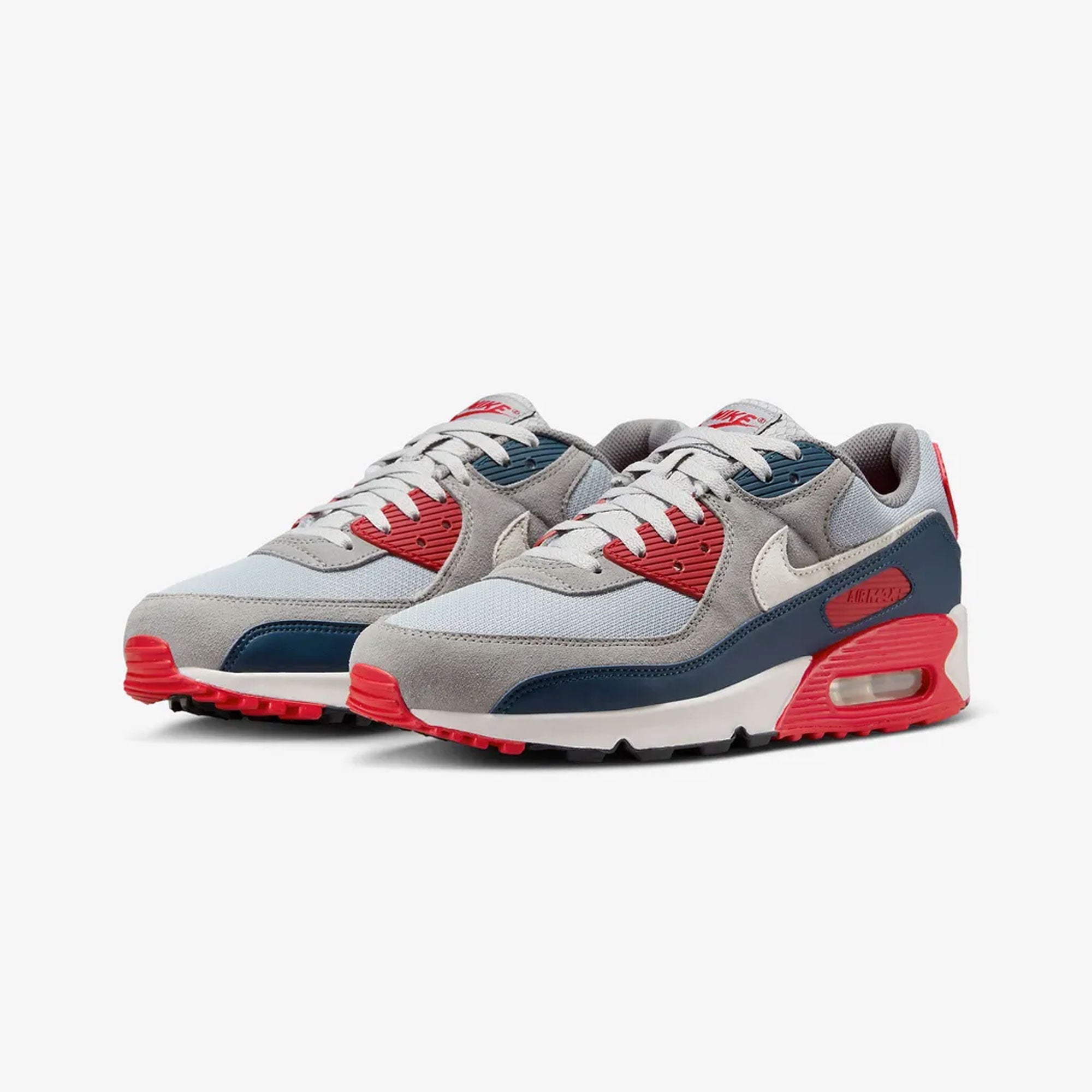Nike | Air Max 90 { Lt Smoke Grey/phantom-armory Navy - view 2