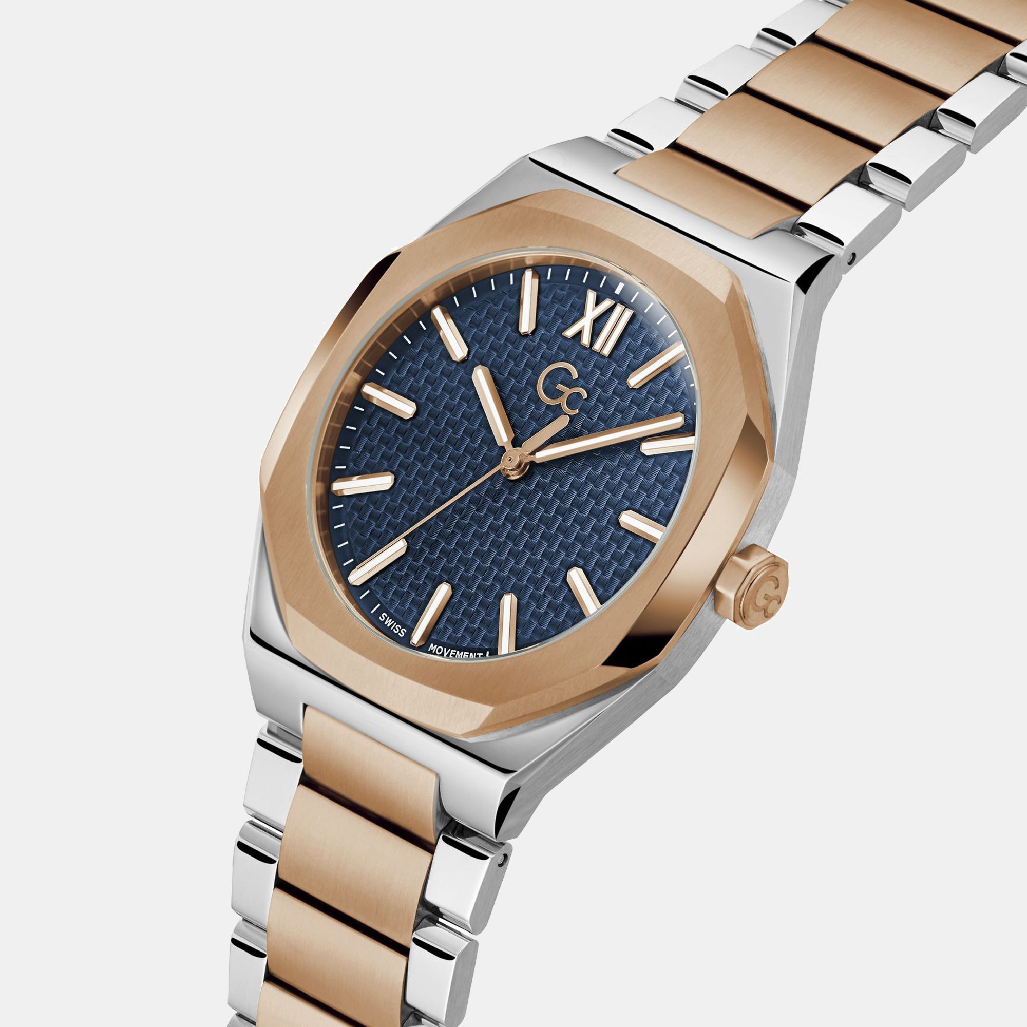 GC Coussin Sleek Men Quartz Blue Dial Analog Stainless Steel Watch Z26001G7MF - view 3
