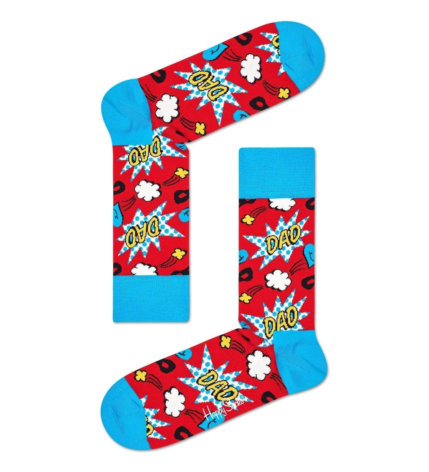 Happy Socks Unisex Dad Crew Length Socks for Women and Men - view 2