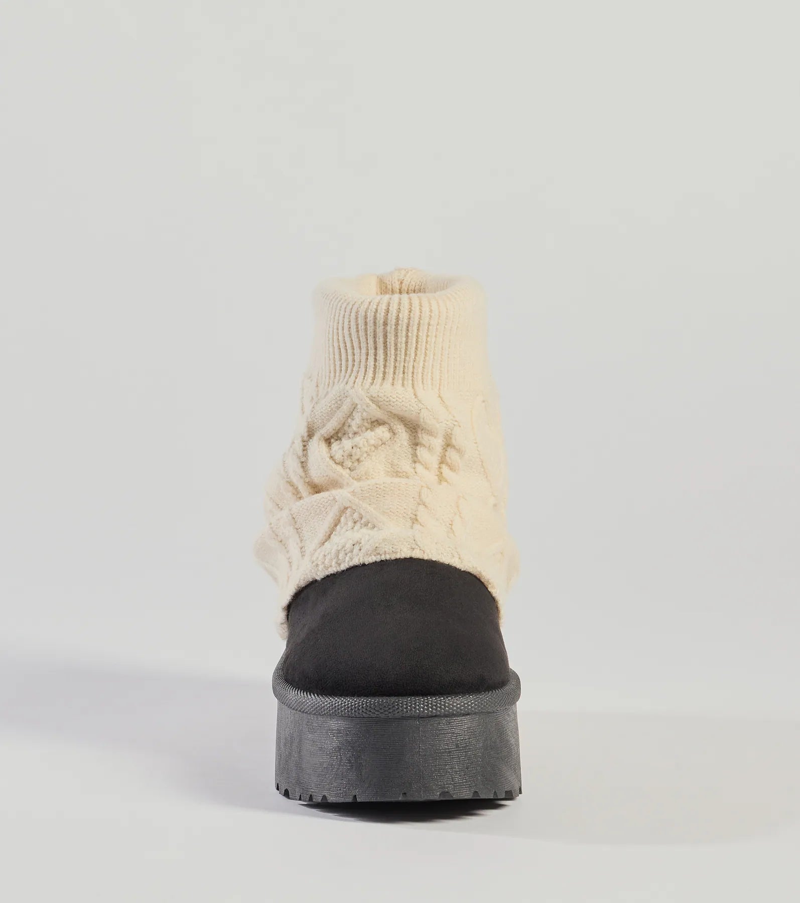 Windsor Cozy Vibes Cable Knit Platform Slippers - view 3