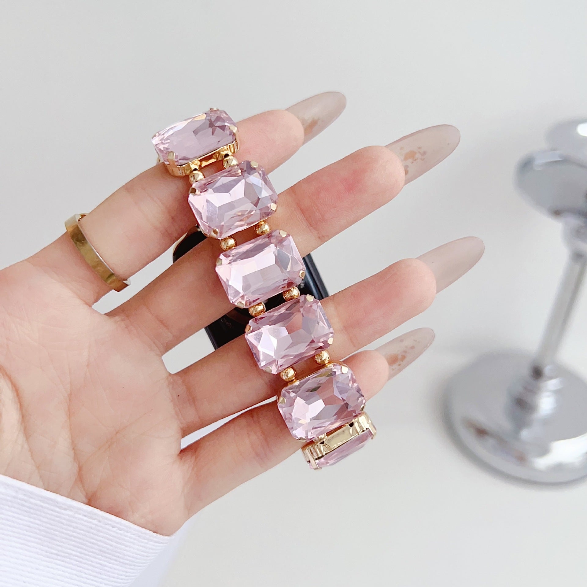 Peeperly Luxury Crystal Stone Bracelet for Apple Watch