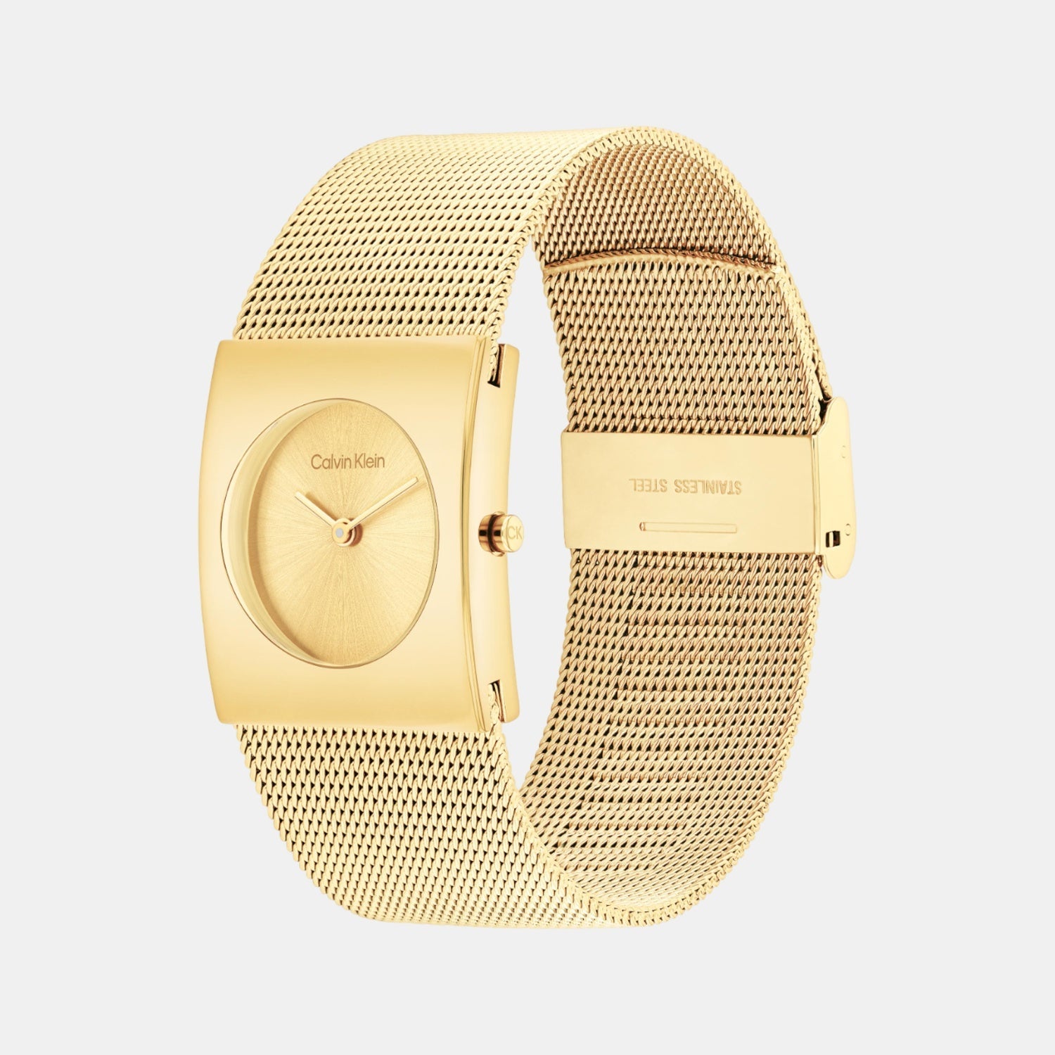 Calvin Klein Ck Pulse Women Quartz Gold Dial Analog Stainless Steel Watch 25100062 - view 2