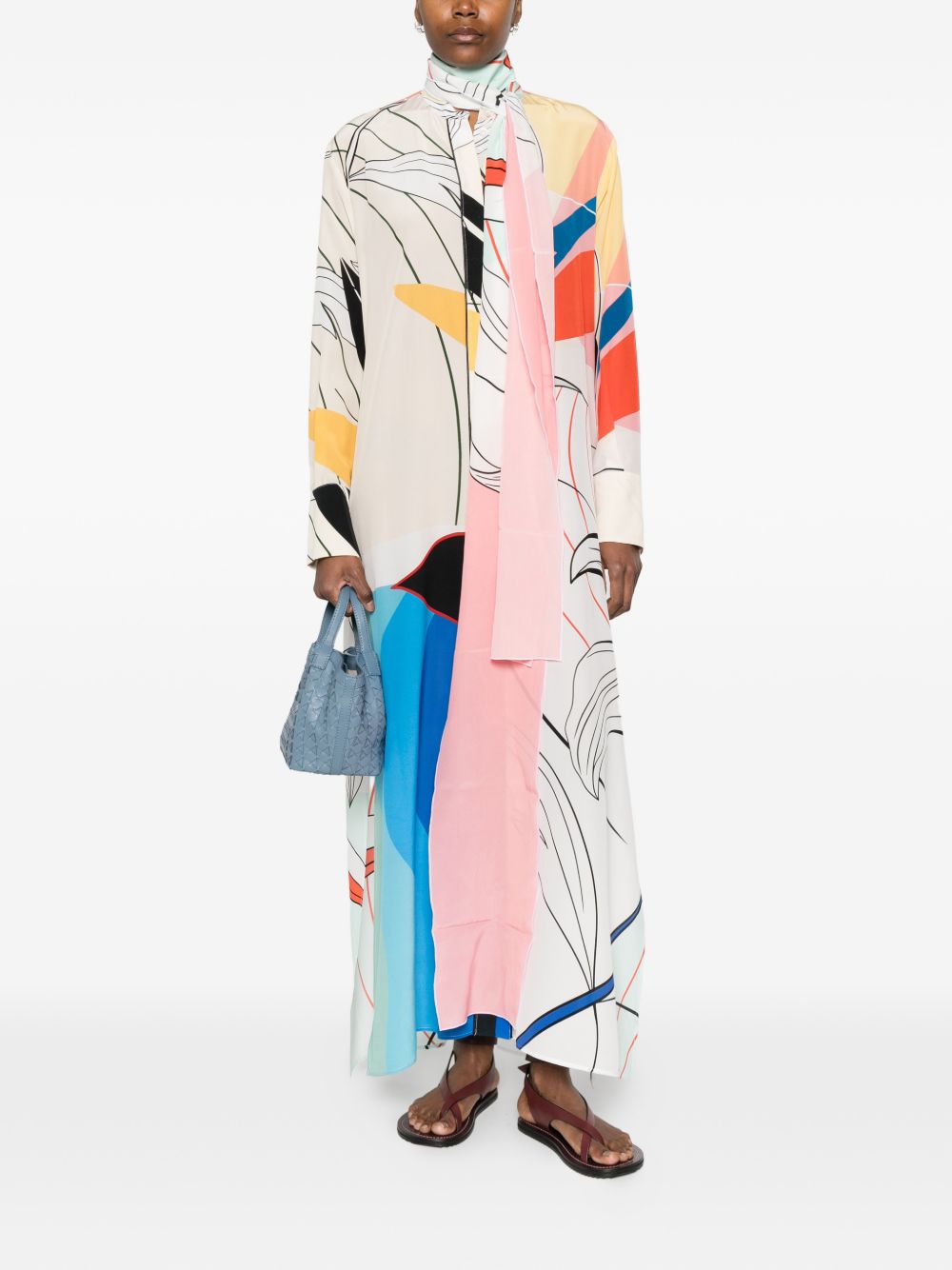 F.R.S . Printed silk dress – Silk 100%
