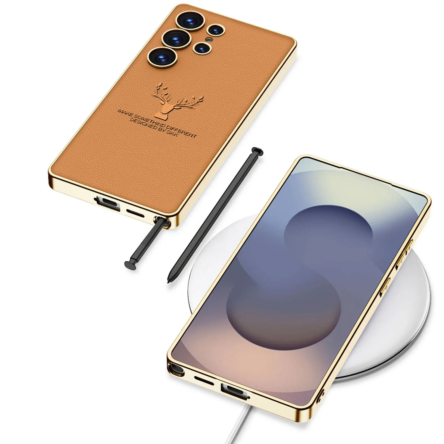 Million Cases Regal Stag Deer Electroplated Leather Case - Samsung - view 9