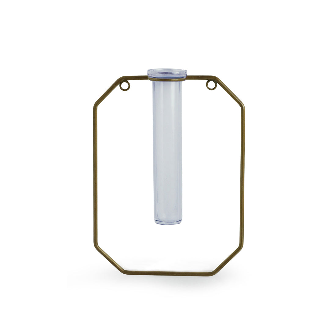 EXCLUSIVELANE 'Glass Garden' Test Tube Wall Planter/Vase (9 Inch, Golden) - view 2
