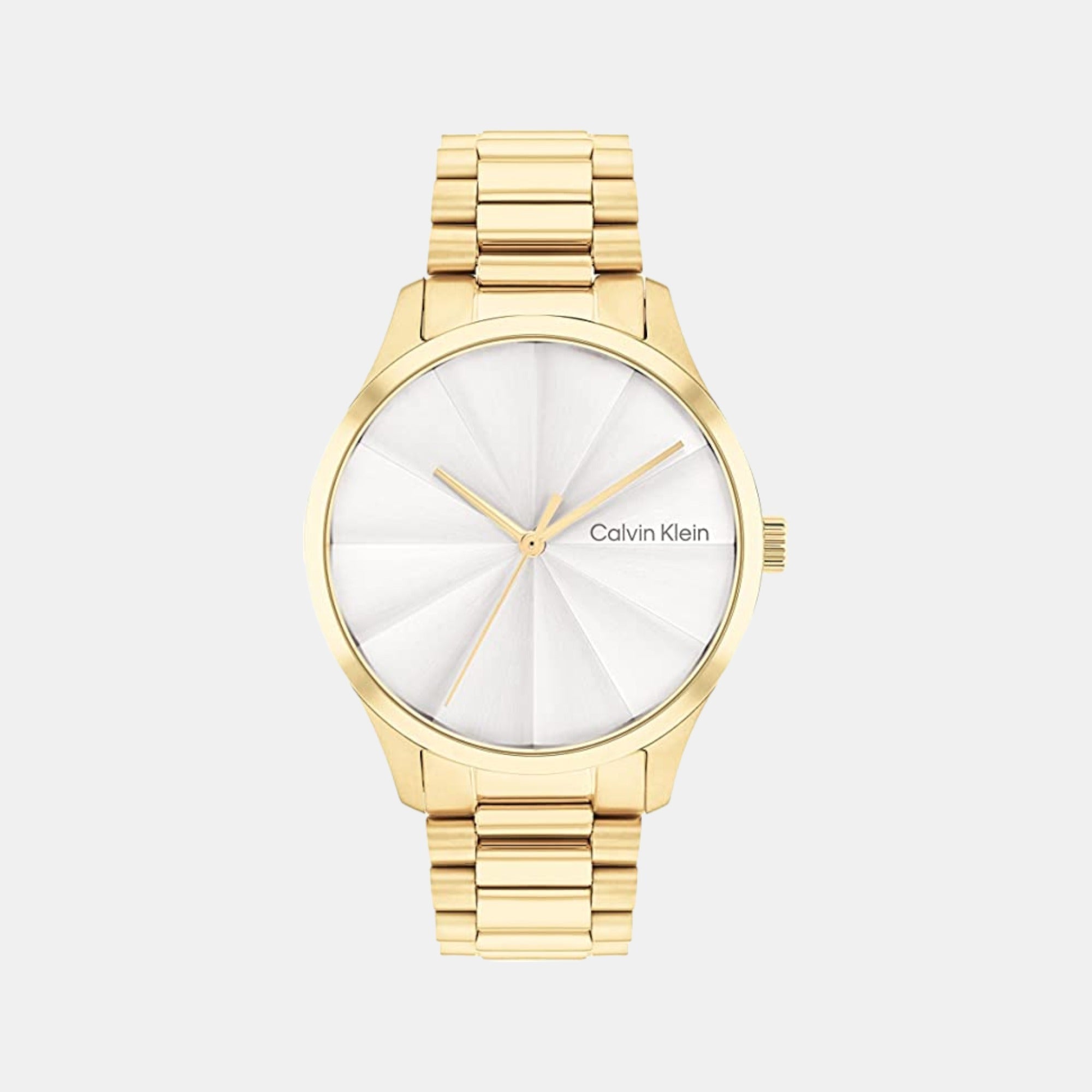 Calvin Klein Ck Burst Unisex Quartz Silver Dial Analog Stainless Steel Watch 25200232