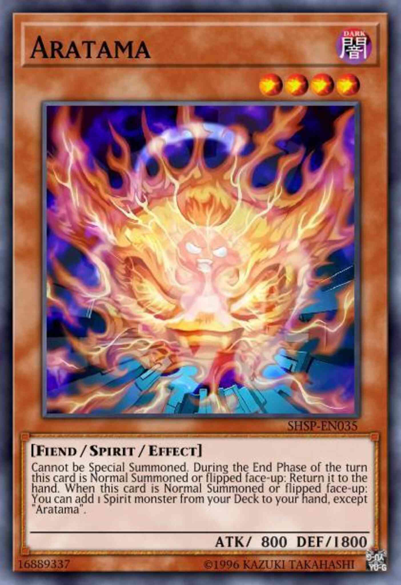 Yu-Gi-Oh! Aratama - SHSP-EN035 - Rare - 1st Edition