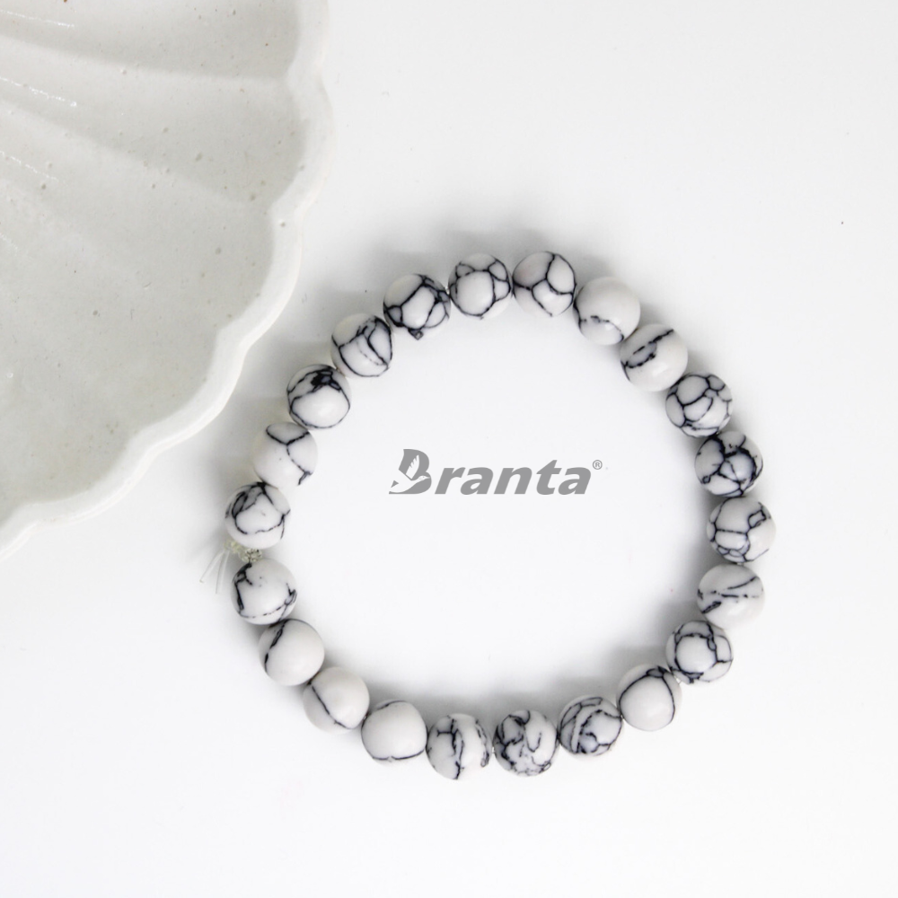brantashop White Howlite Harmony Stone Bracelet For Women - view 2