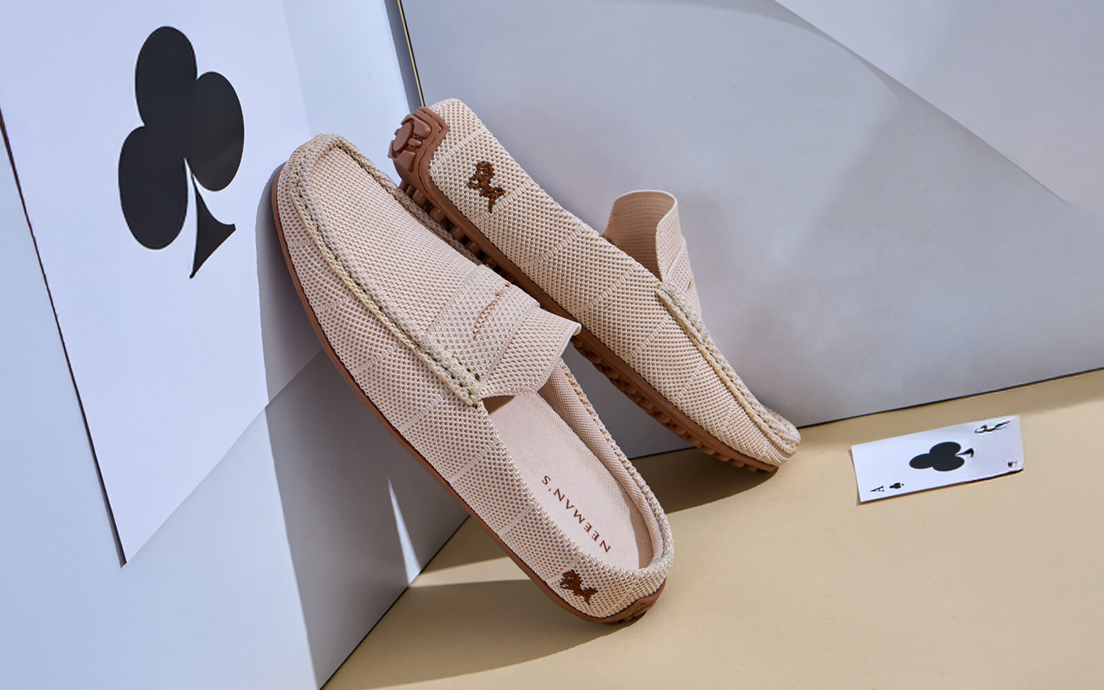 Neeman's Relive Knit Mules : Beige - view 3