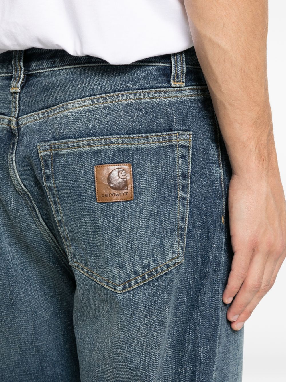 Carhartt Wip Main Carhartt WIP Silk & Nylon||Silk & Nylon|| Aaron denim jeans - view 4