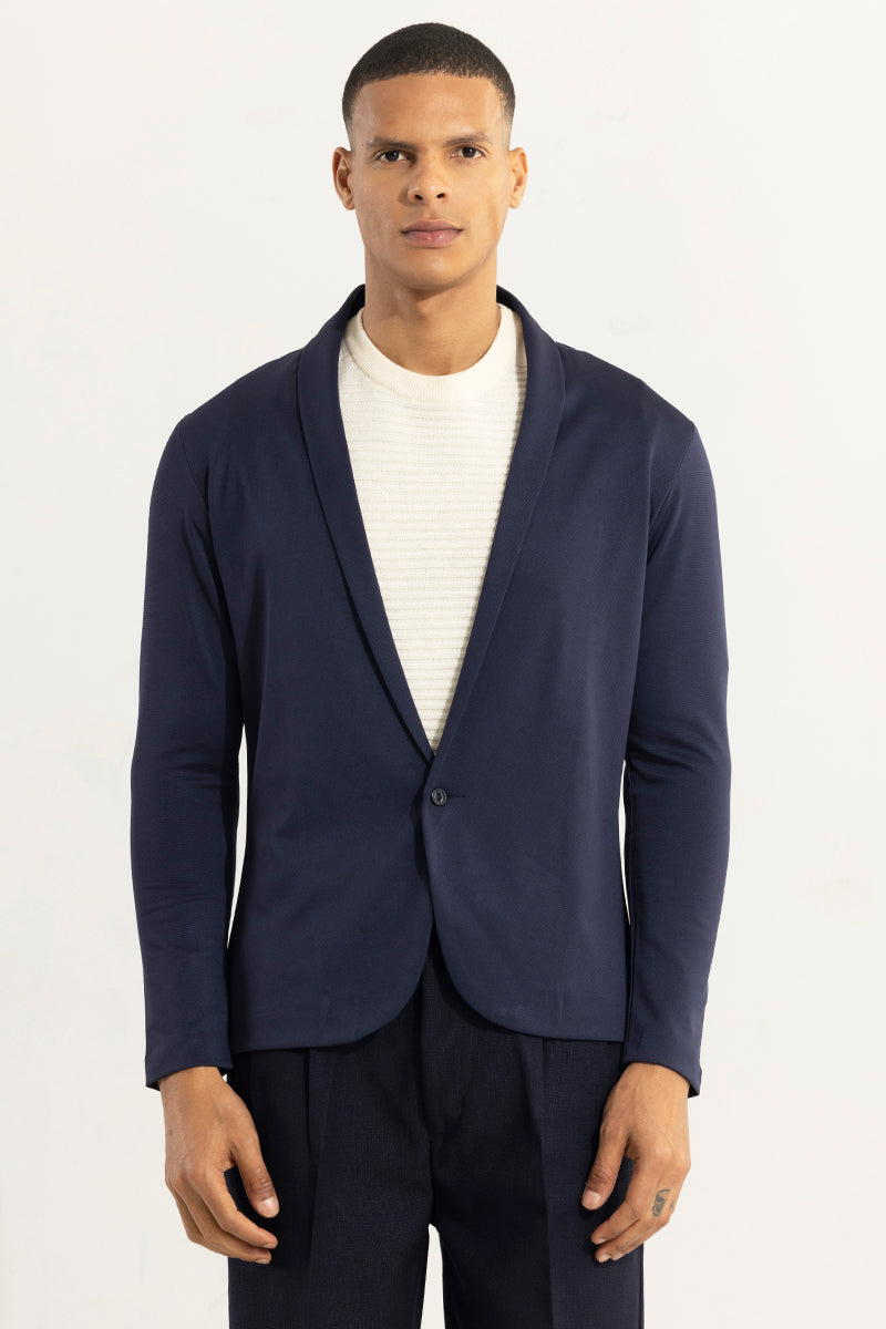 SNITCH Tensile Navy Light Weight Blazer - view 5