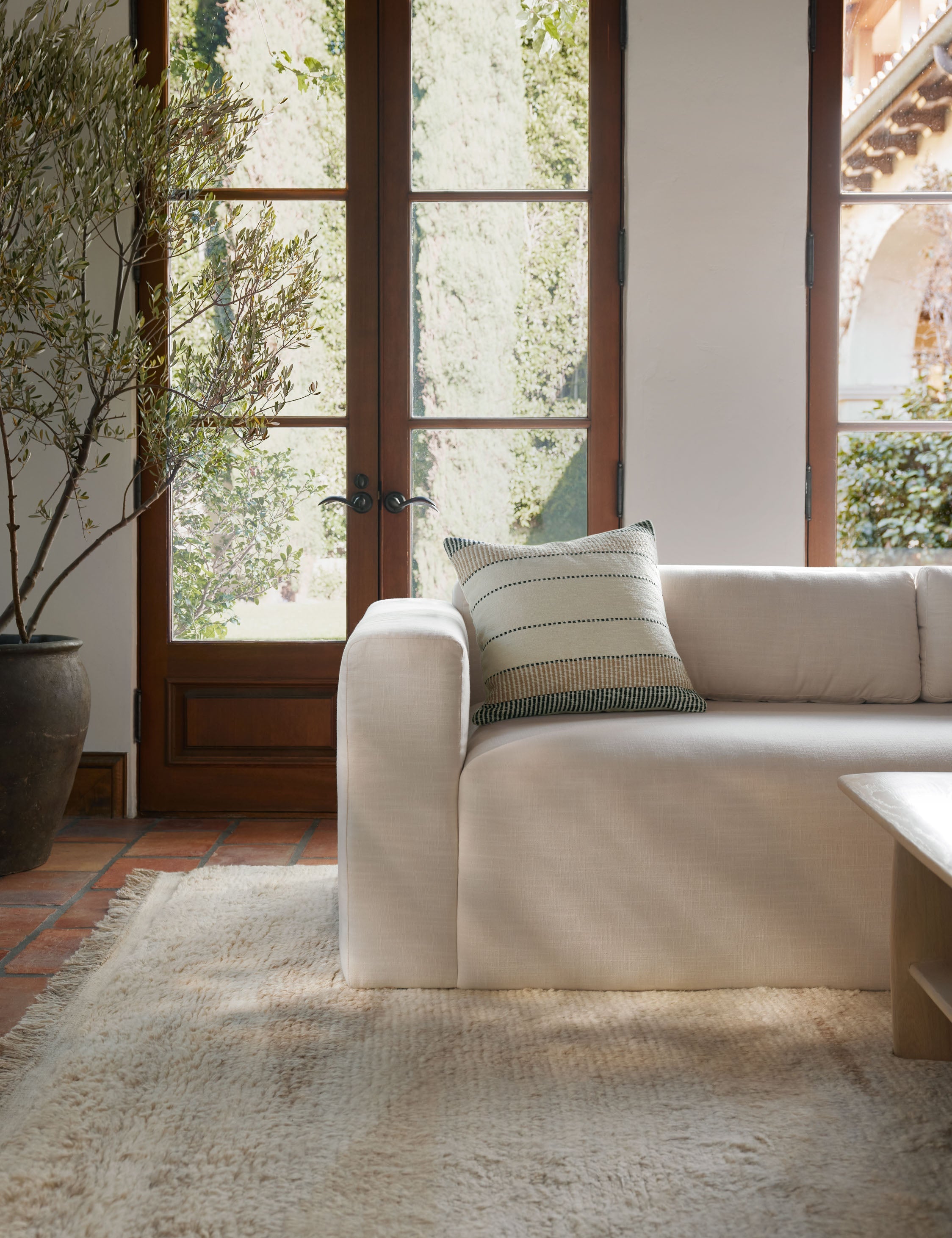Lulu and Georgia Magena Pillow – Ivory - view 2