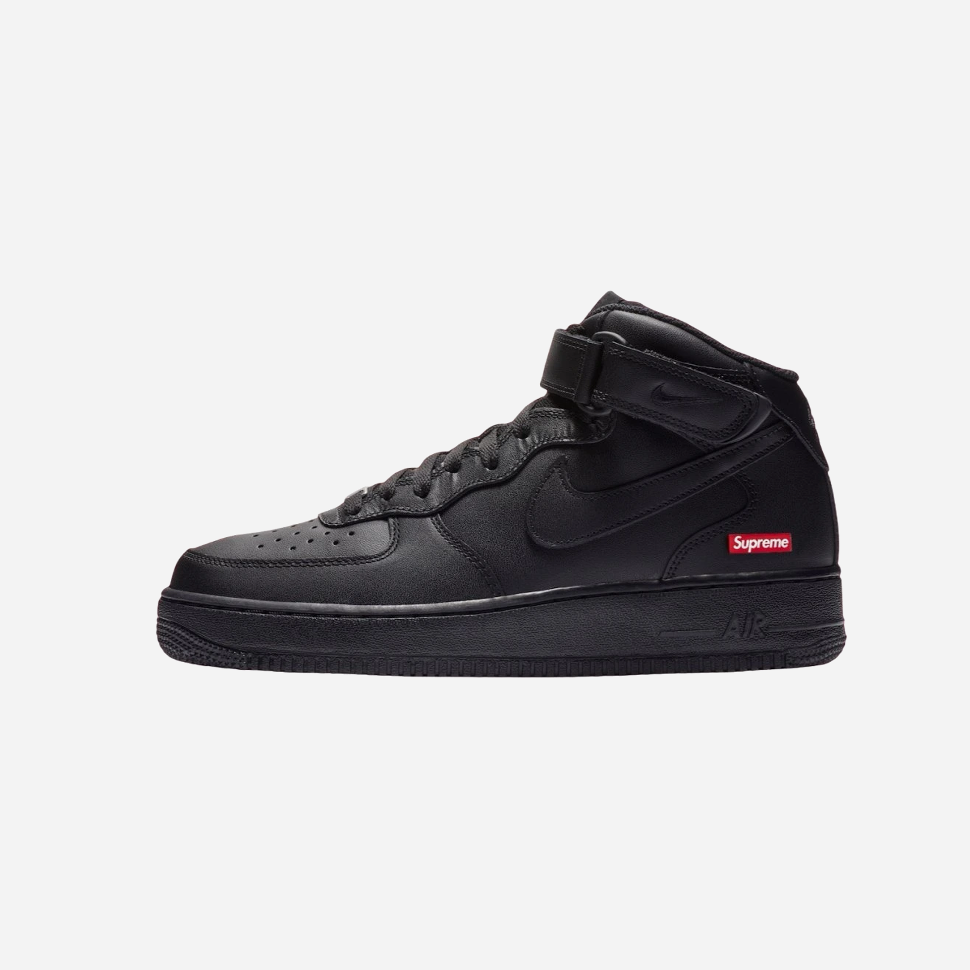 Nike Air Force 1 Mid Supreme Black - view 2