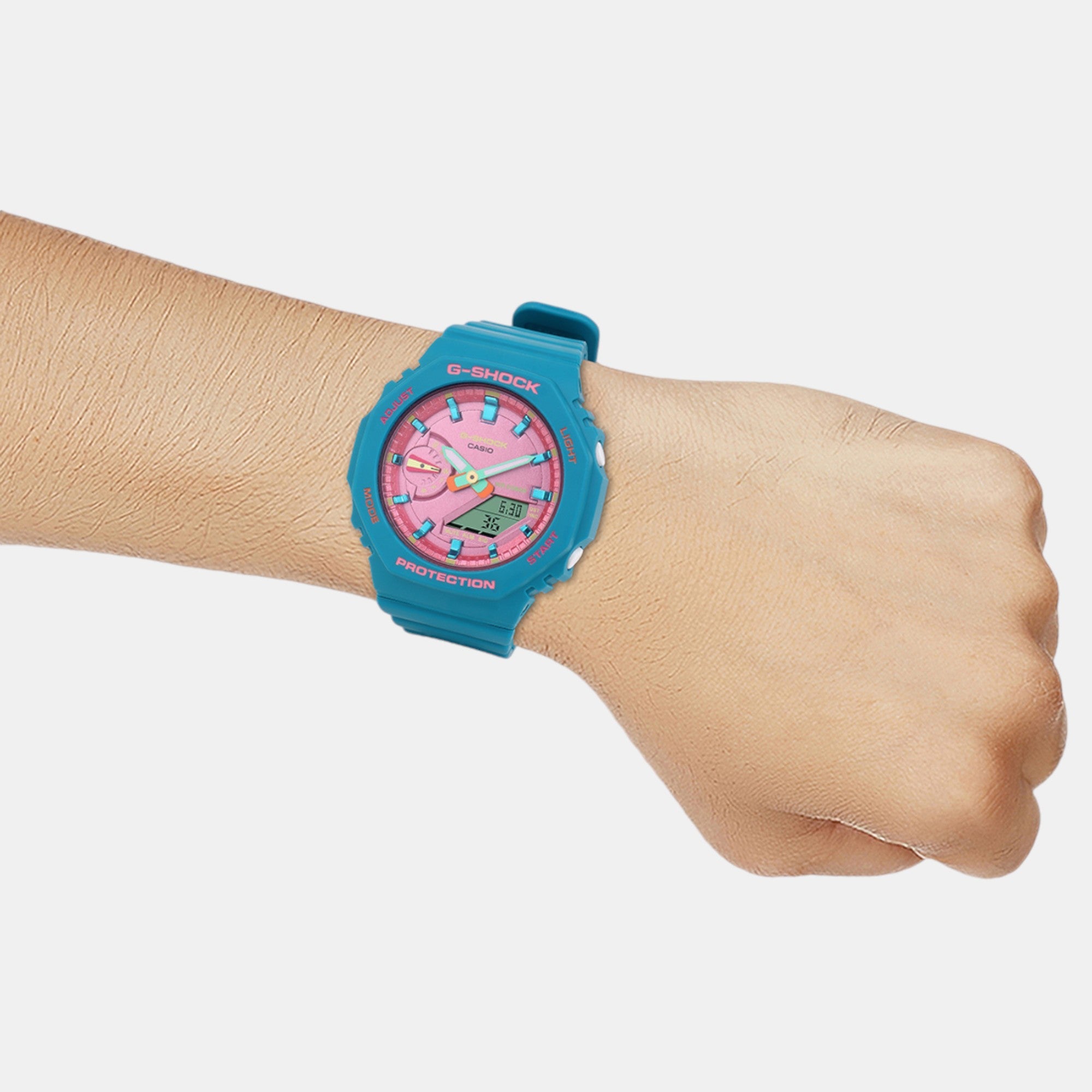 Casio G-Shock Women Quartz Pink Dial Analog-Digital Resin Watch G1418 - view 8