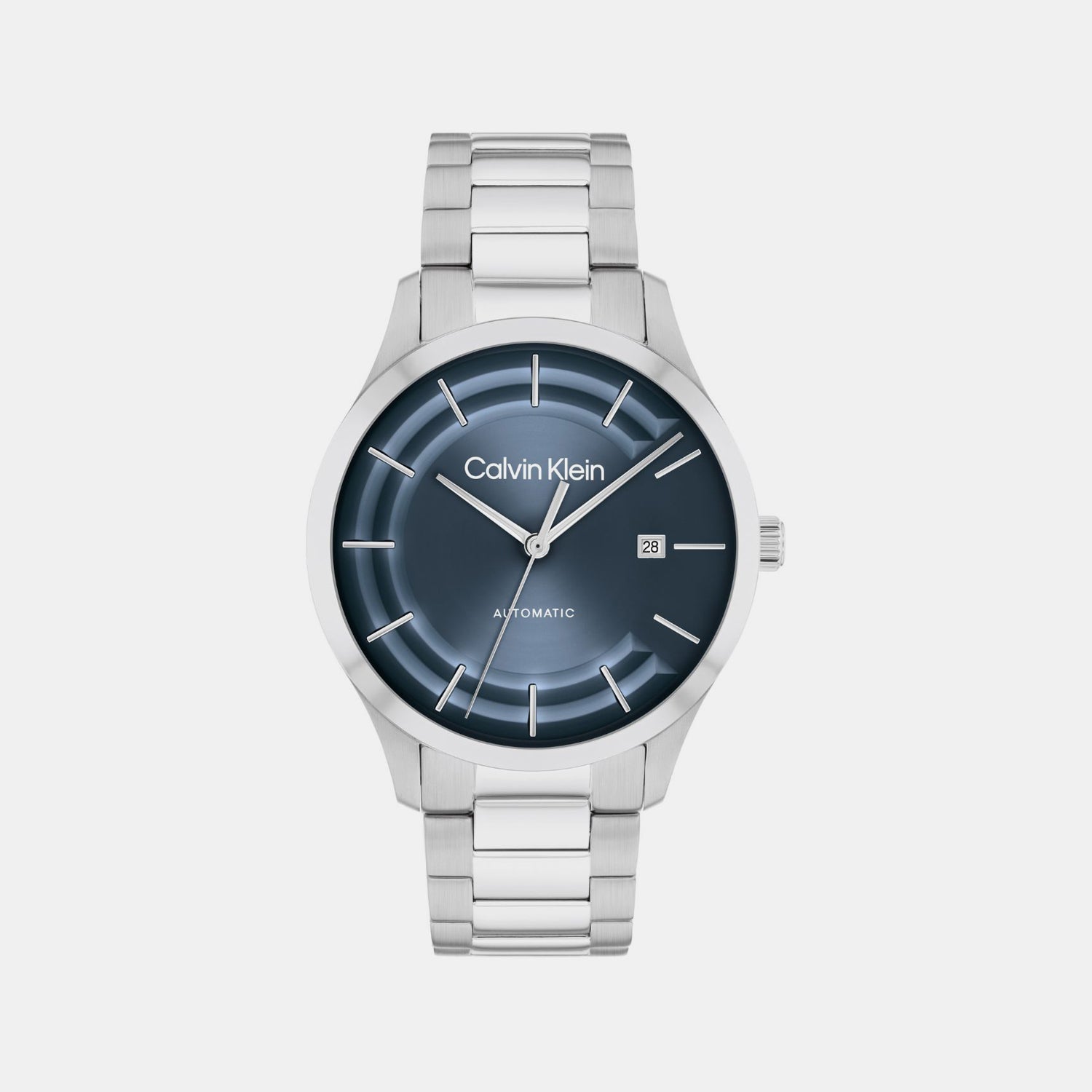 Calvin Klein Ck Iconic Men Automatic Blue Dial Analog Stainless Steel Watch 25300020