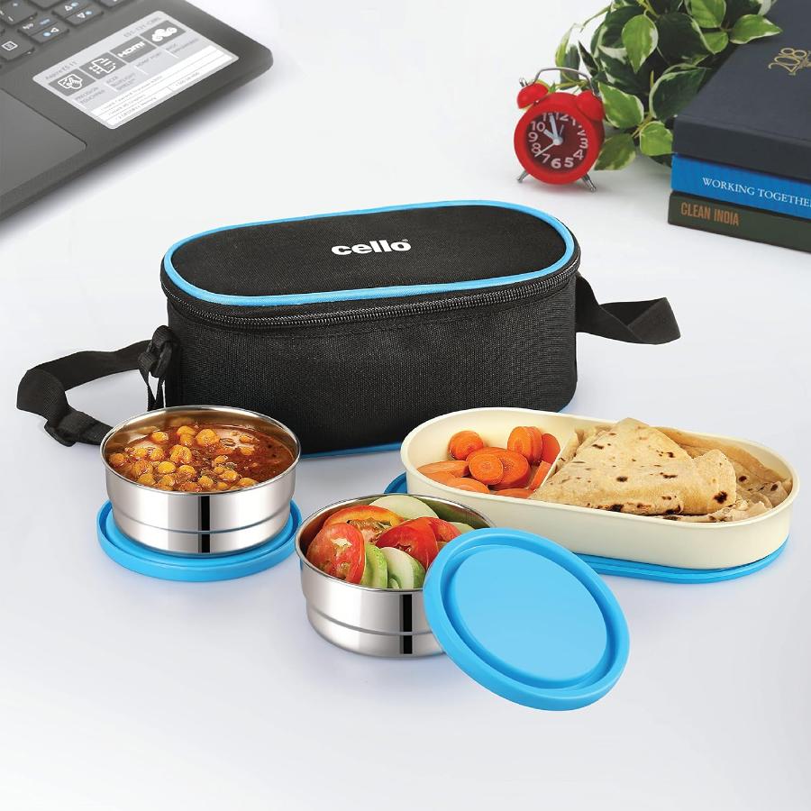 Cello Exe Stainless Steel Lunch Box