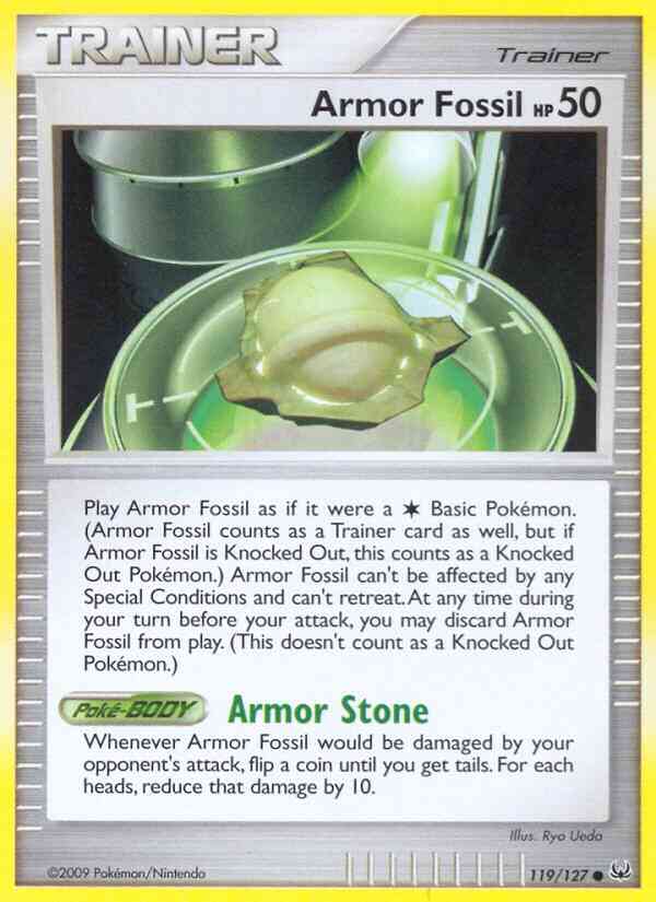 Common pl1-119 reverse – Pokémon Armor Fossil - 119/127 - Common [pl1-119] [Reverse Holo]