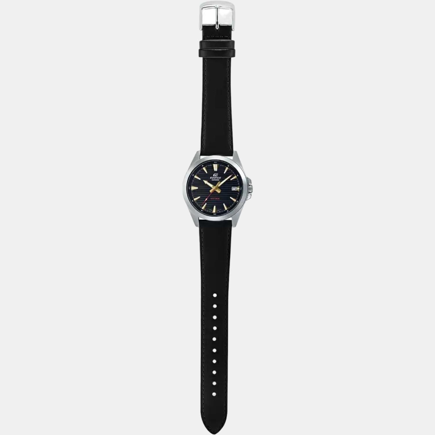 Casio Edifice Men Quartz Black Dial Analog Leather Watch ED538 - view 6